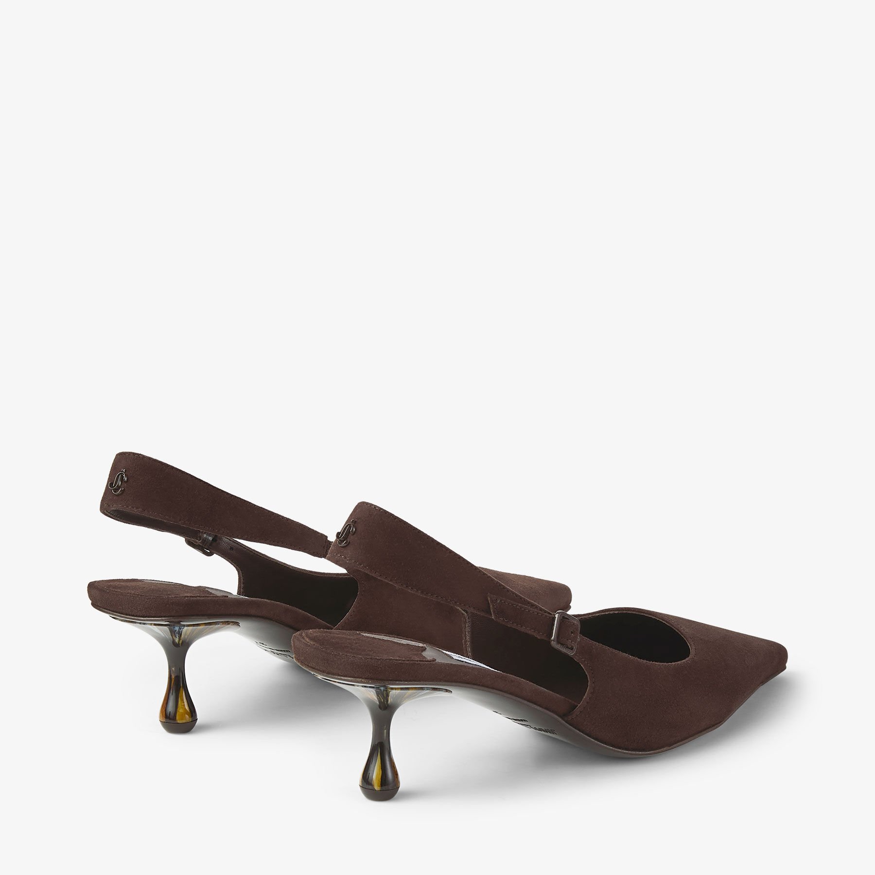 【関税&送料込】Jimmy Choo Amel 50 Pumps In Chocolate Colour Amel 50 | Chocolate Suede Pumps | JIMMY CHOO