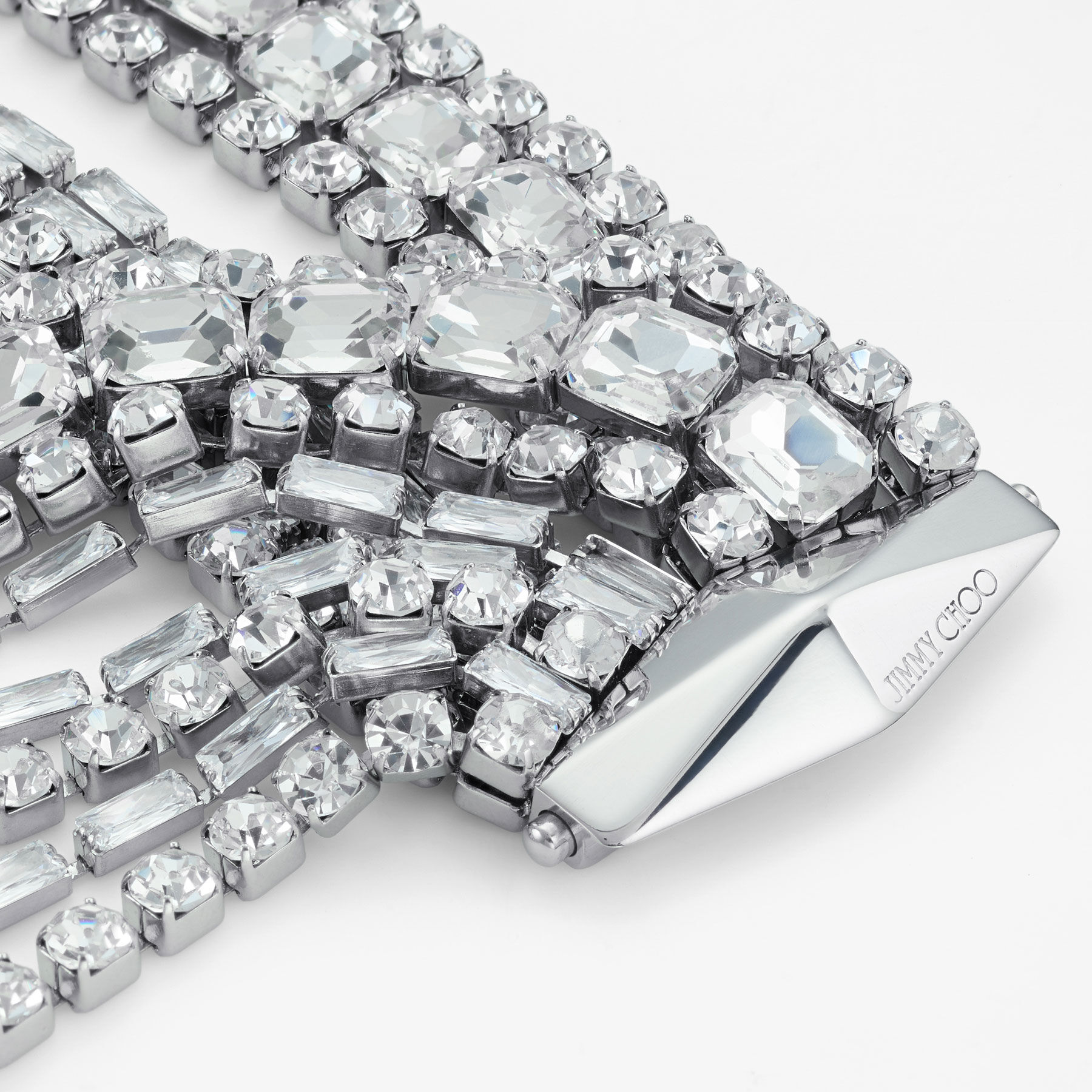 JIMMY CHOO Zandra Bracelet クリスタル シルバー ブレスレット Zandra Bracelet | Silver-Finish Crystal Bracelet | JIMMY CHOO
