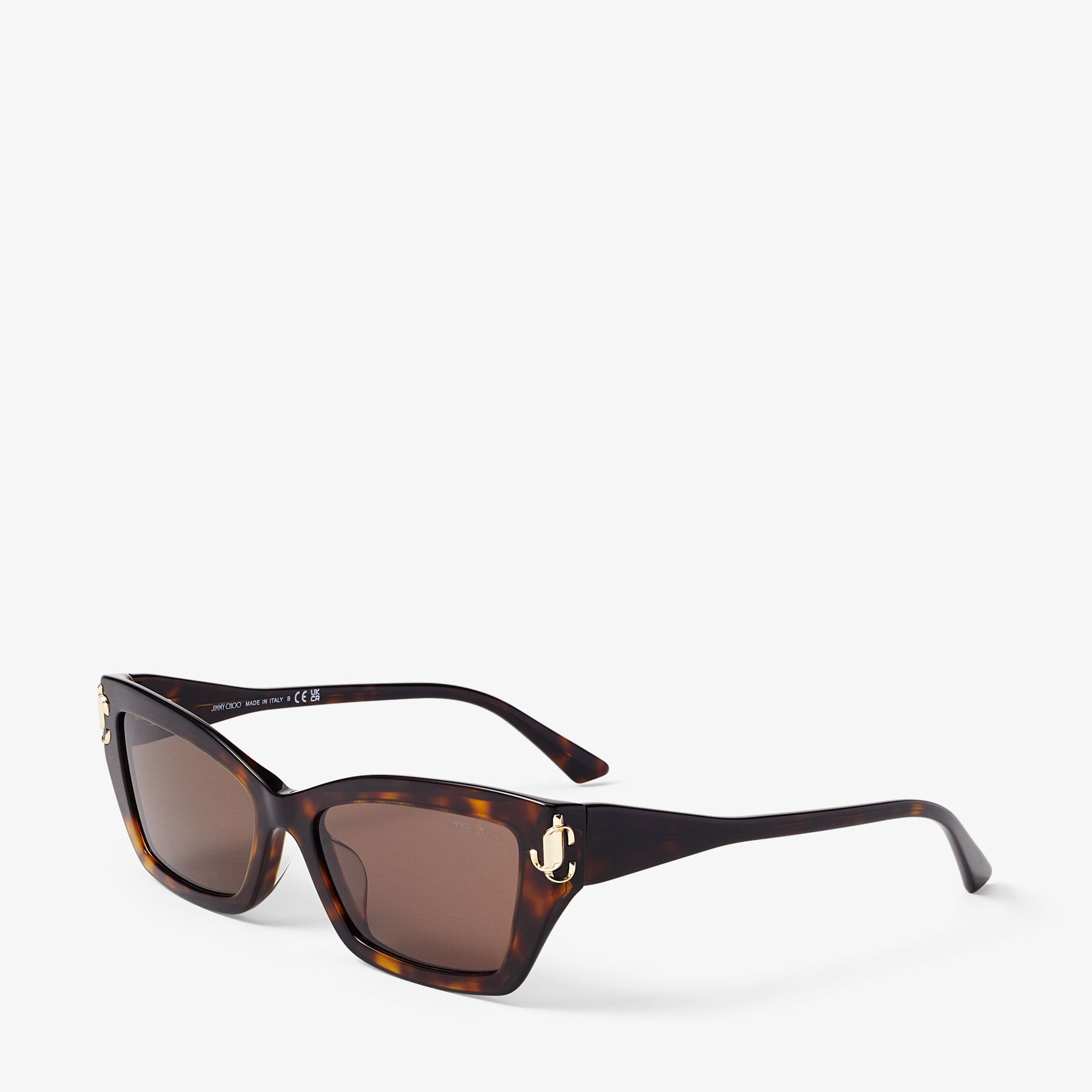 JIMMY CHOO キャットアイフレムサンクラス SINNIEGS086HA HAVANA JIMMY CHOO キャットアイフレムサンクラス SINNIEGS086HA HAVANA