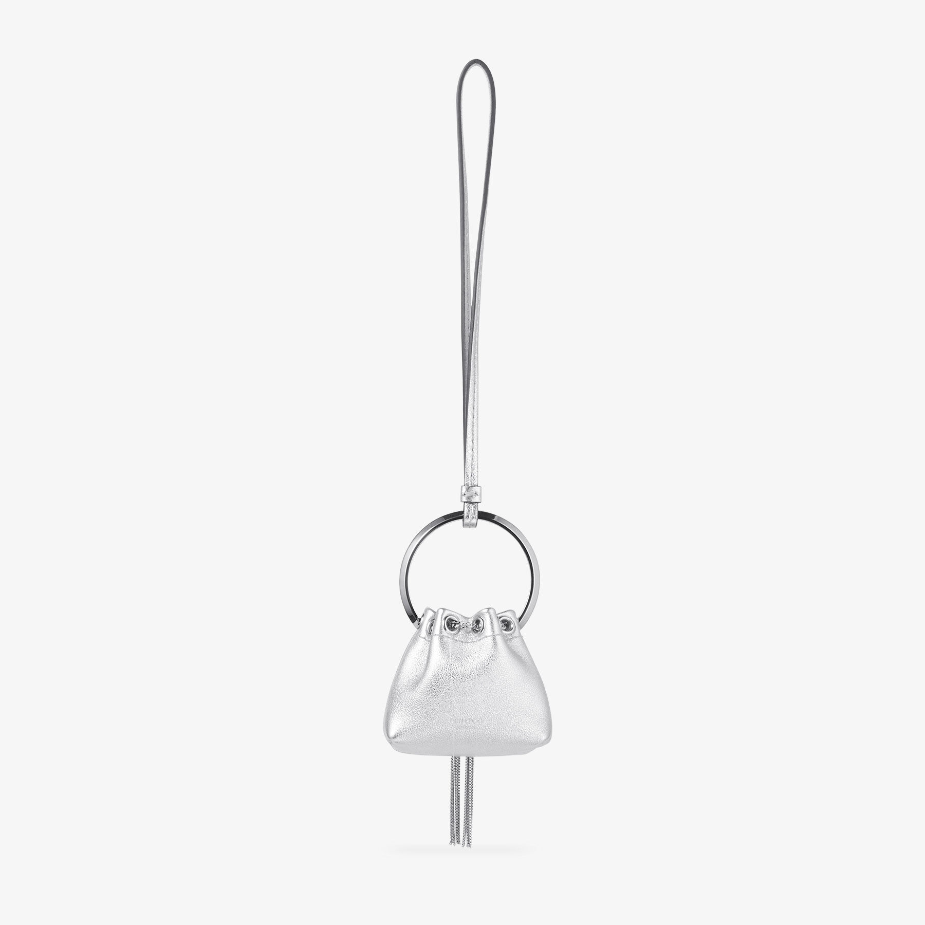 【送料無料ライン/39ショップ】 Bon Bon Charm Mini | Silver Bon Bon Mini Bag Charm | JIMMY CHOO その他