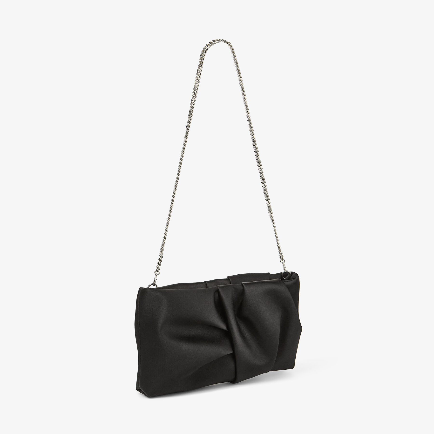 Jimmy choo black clutch bag top