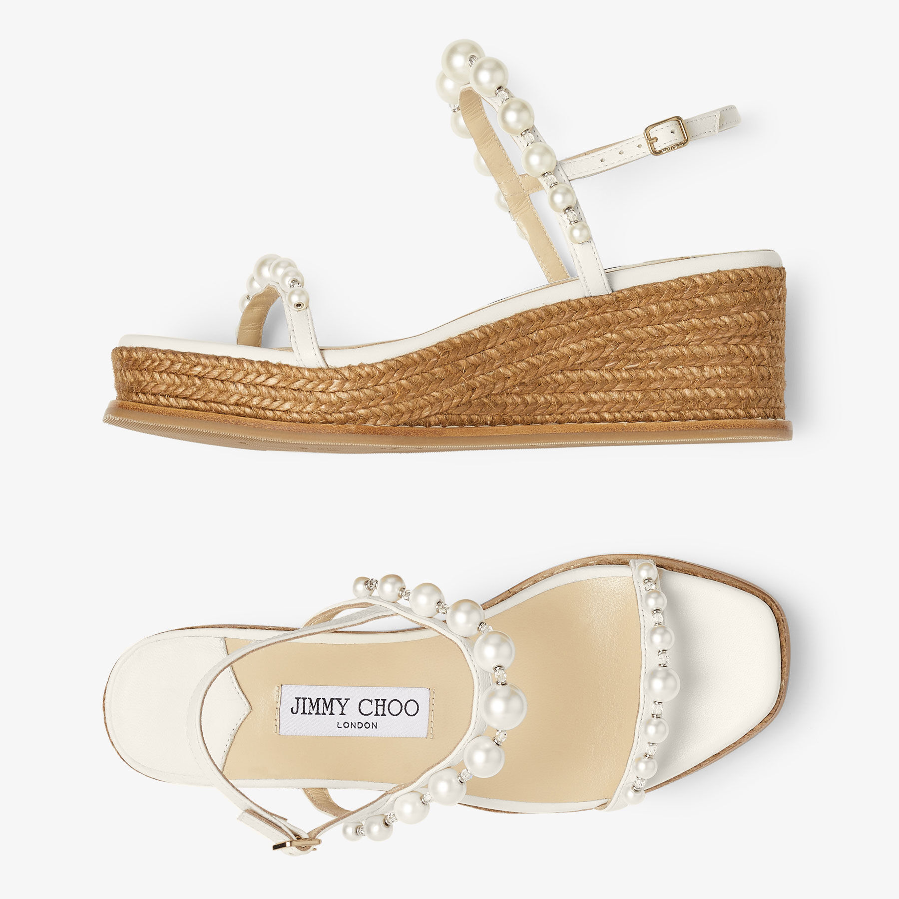 Jimmy choo perla wedge sale