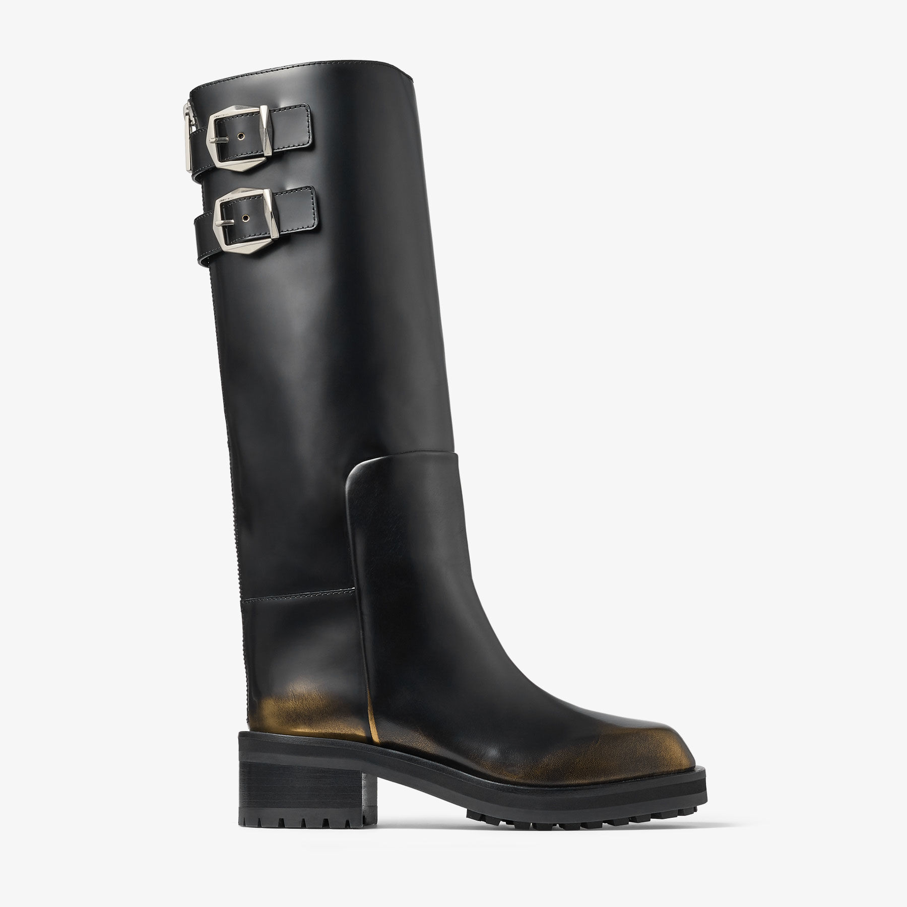 ショートブーツ・ブーティ Jimmy Choo Brooklyn Shiny Leather Biker Boots Jimmy Choo Brooklyn Leather Moto Booties | Neiman Marcus