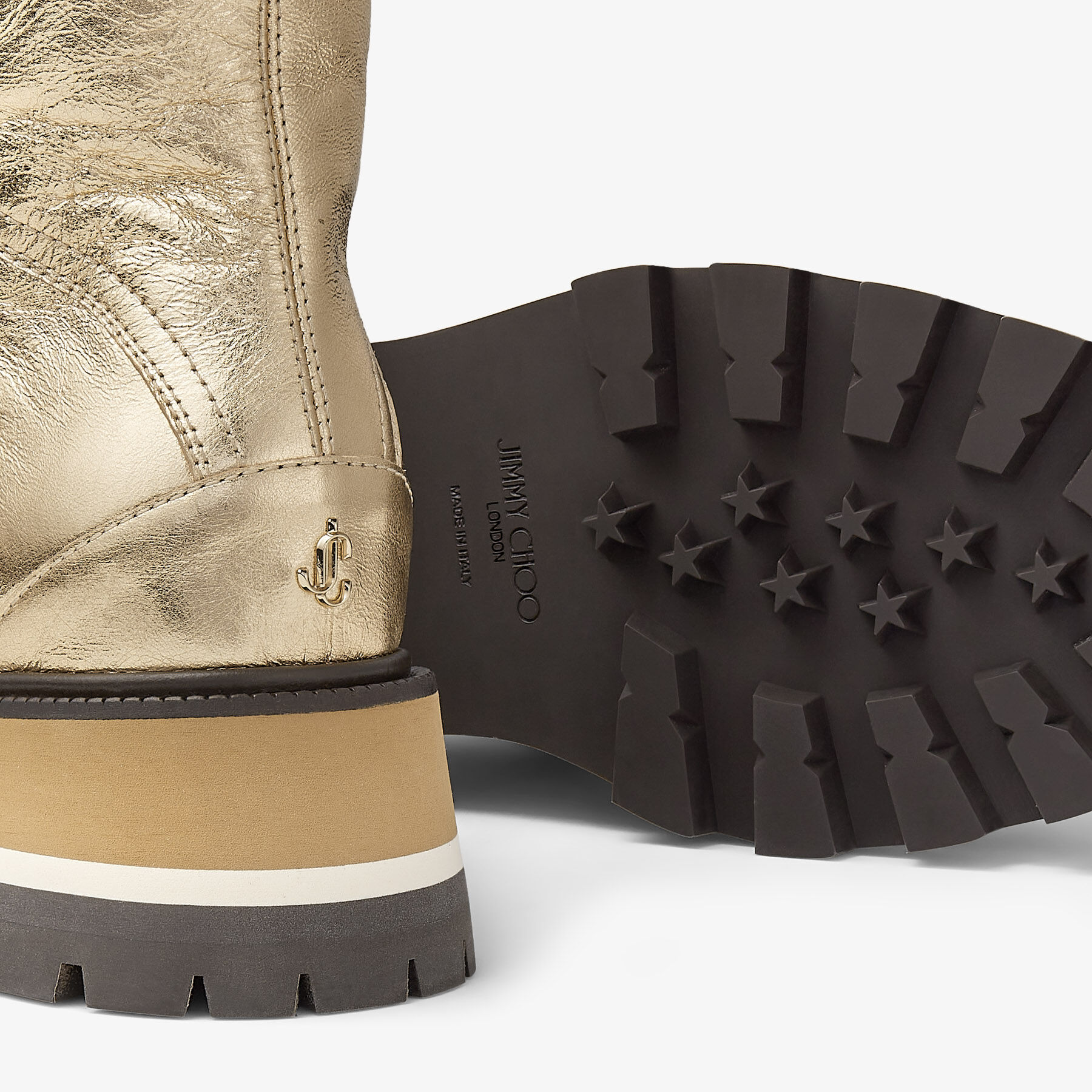 Gold jimmy discount choo boots
