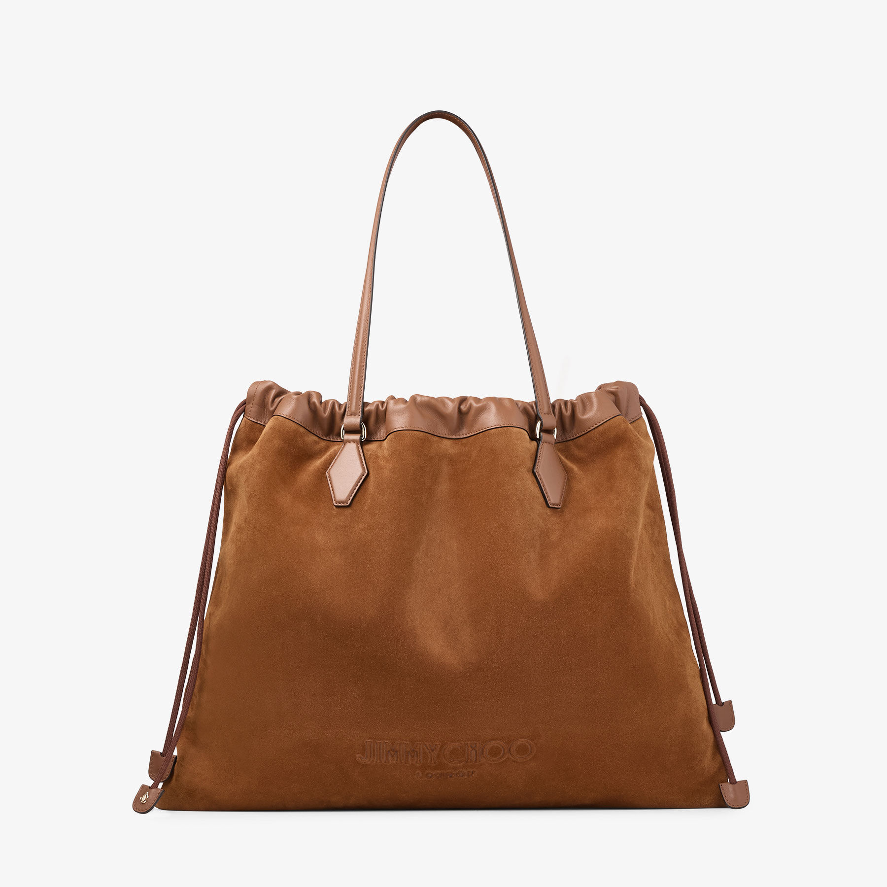トートバッグ Jimmy Choo Jimmy Choo Bags.. (DRAWSTRINGTOTE LZKP001463) Drawstring Tote L |Black Nappa Leather Drawstring Tote with