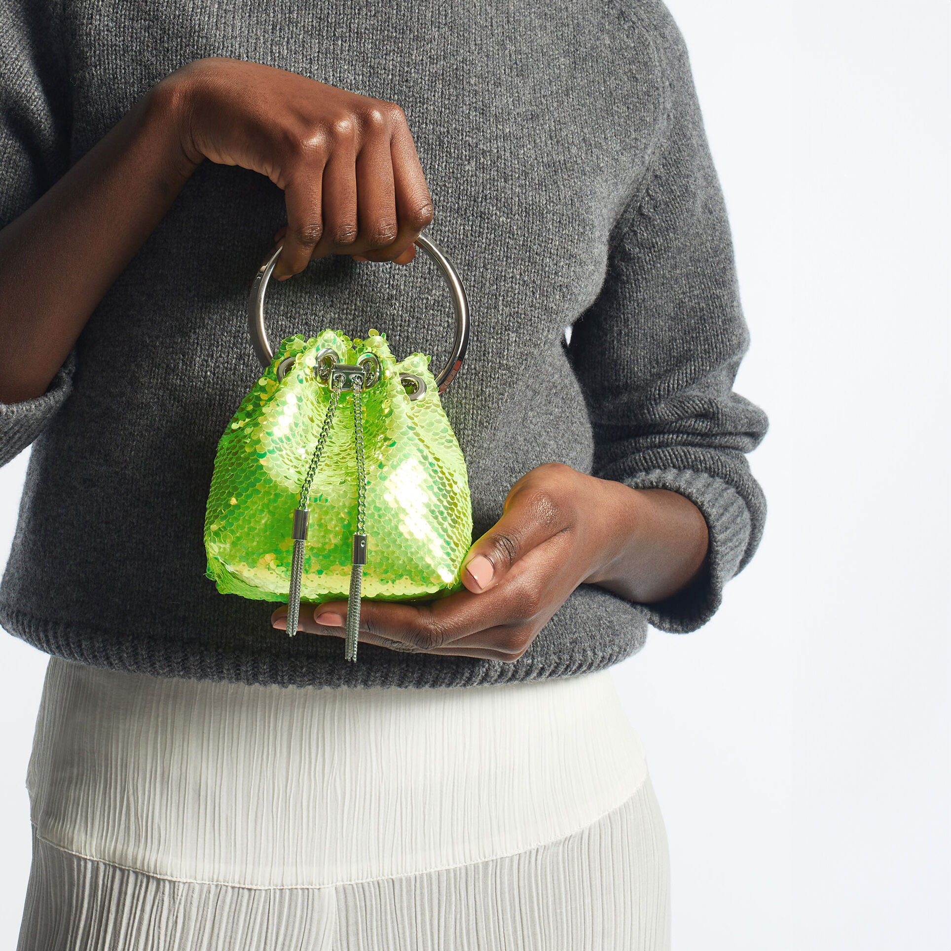 Jimmy choo green bag hot sale