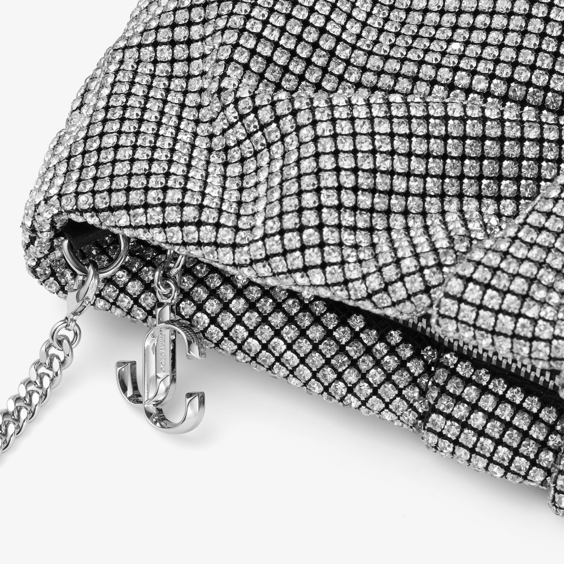 Silver on sale mesh clutch