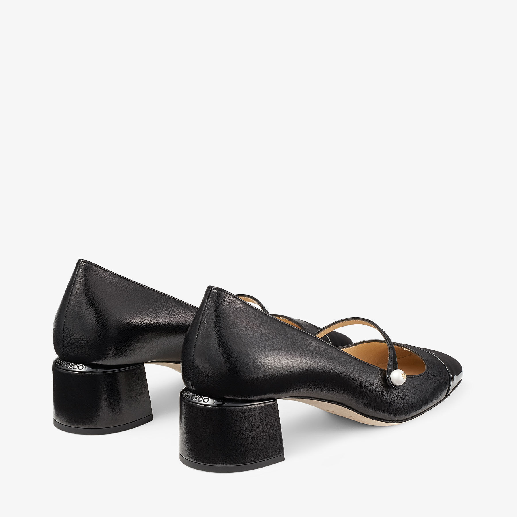 ELISA 45 | Black Nappa and Patent Leather Pumps | Summer ELISA 45 | Black Nappa and Patent Leather Pumps | Summer