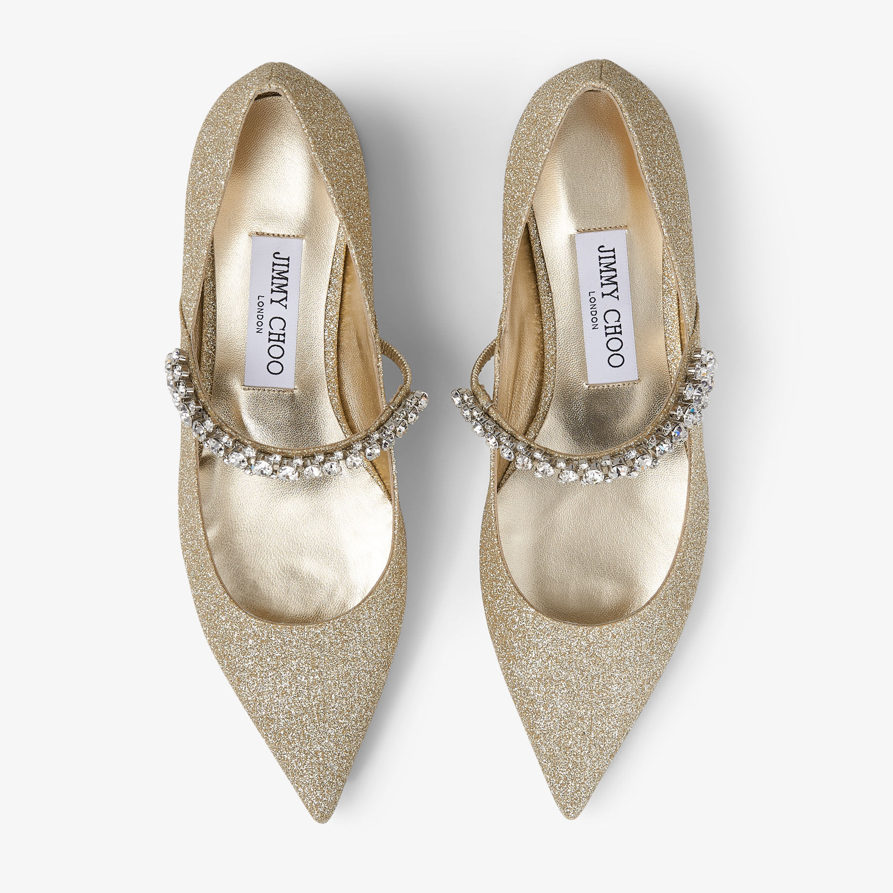 Jimmy choo gold glitter shoes top