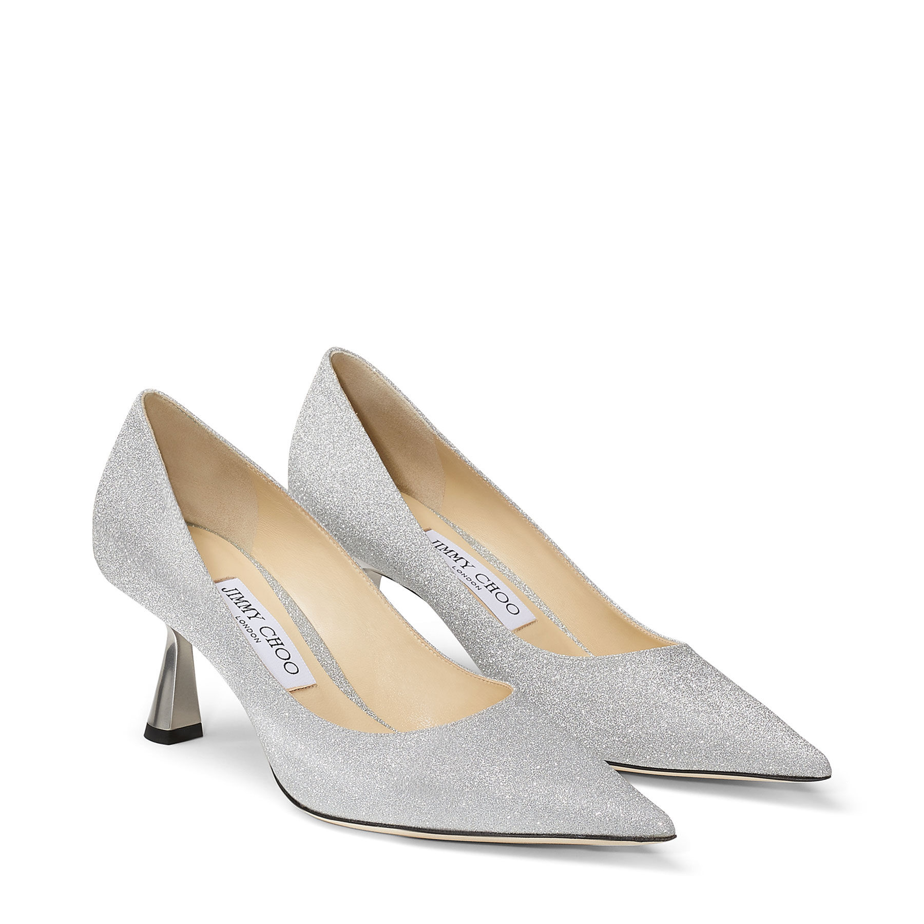Fine Glitter Fabric Pumps | RENE 65