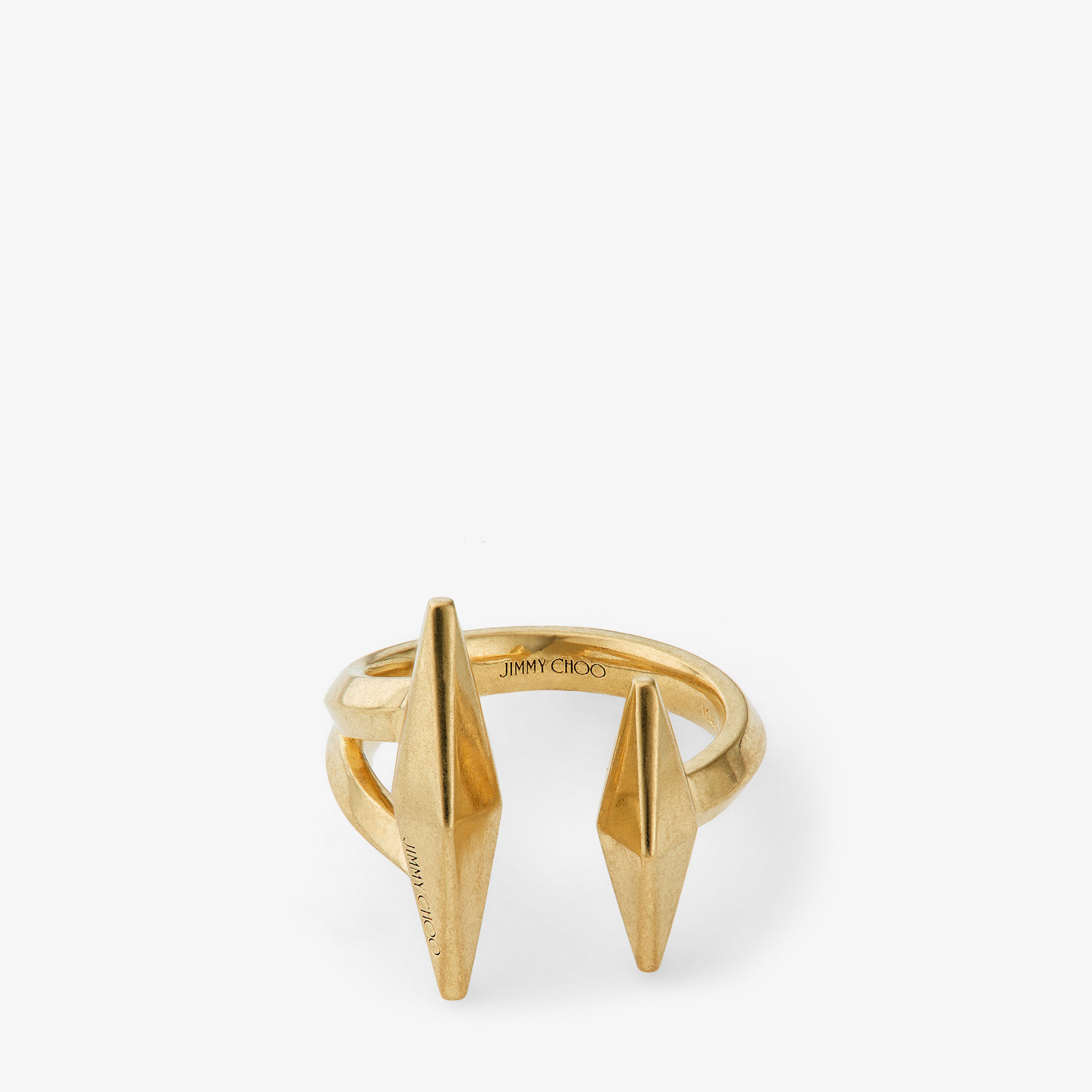 VIP【関税送料無料】希少 JIMMY CHOO GOLD BRASS RING Jimmy Choo JC Star Pearl ring for Women - Gold in UAE