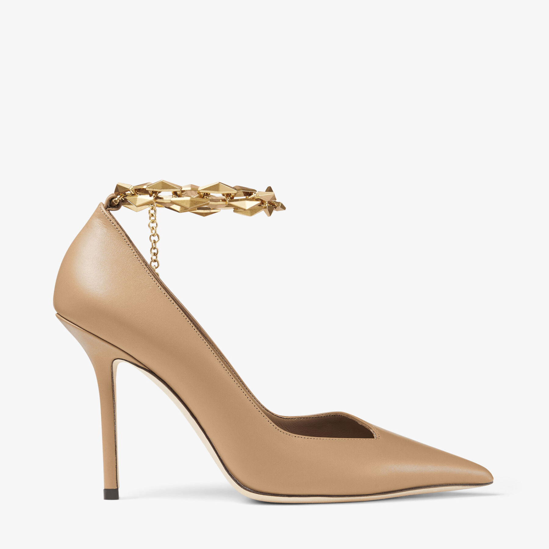 Gold diamond high heels sales