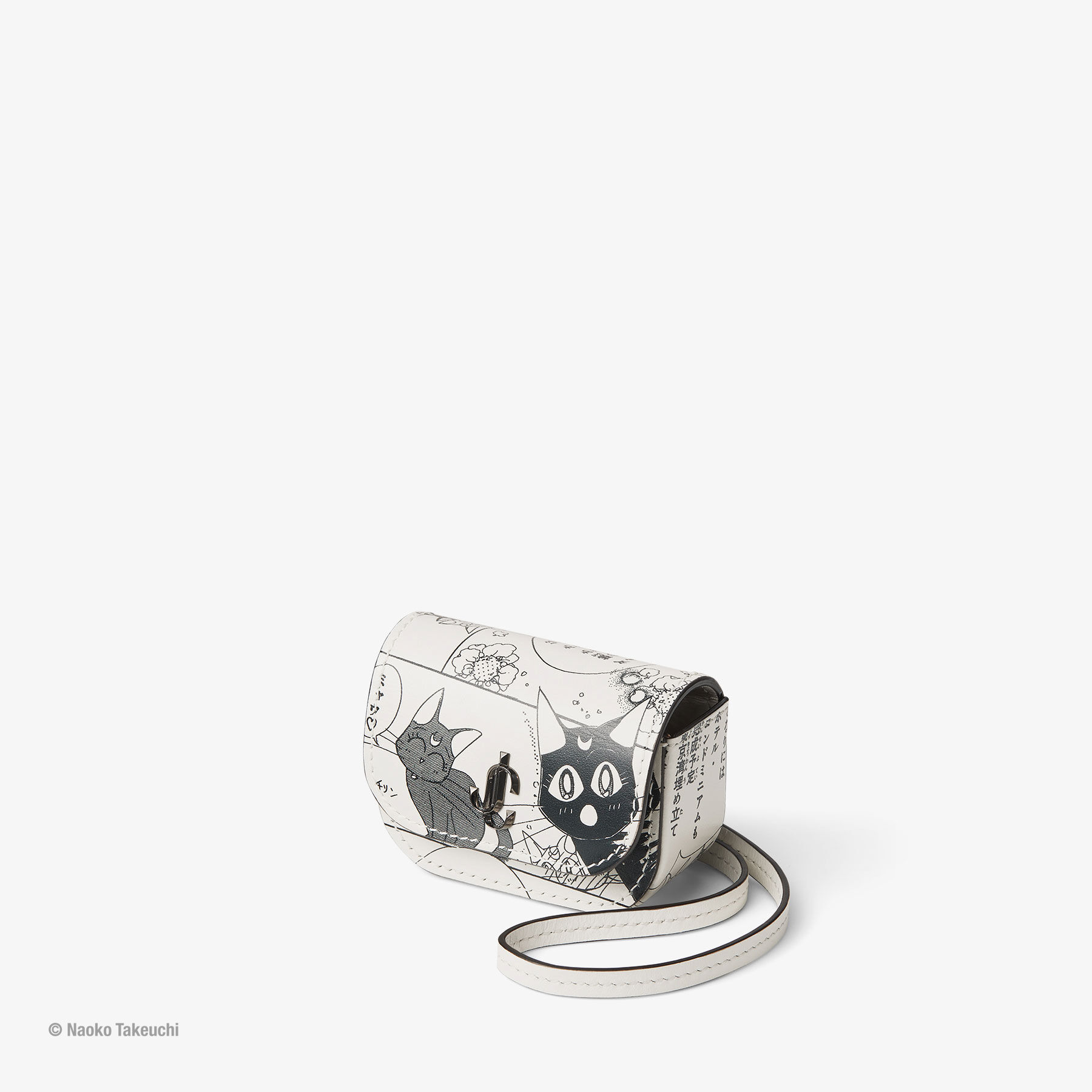 Luna & Artemis & Diana Airpods Case | Black/White Leather