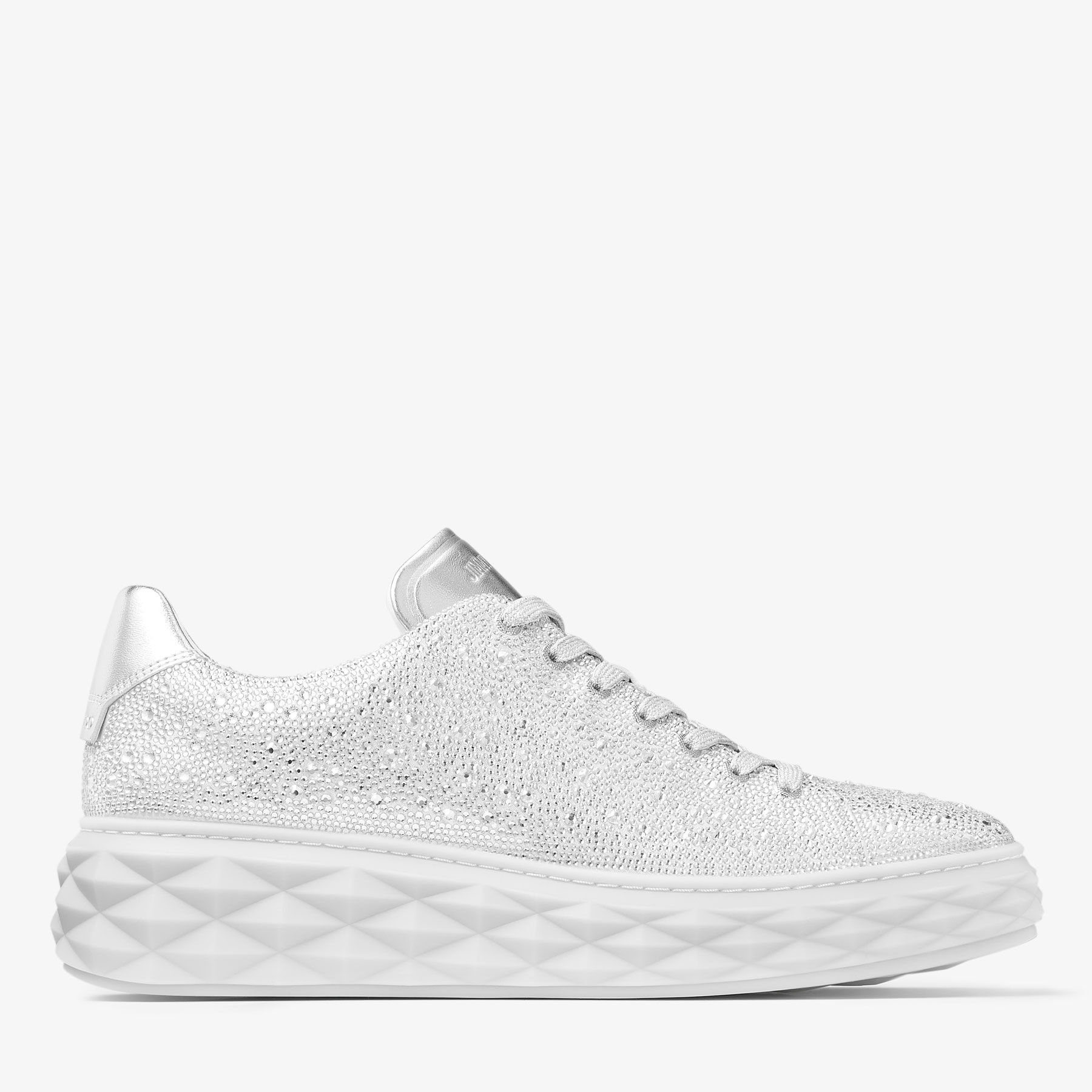 jimmy Choo ★ Diamond Light M DIAMOND LIGHT/M | Black Nappa Low-Top Trainers with Studs