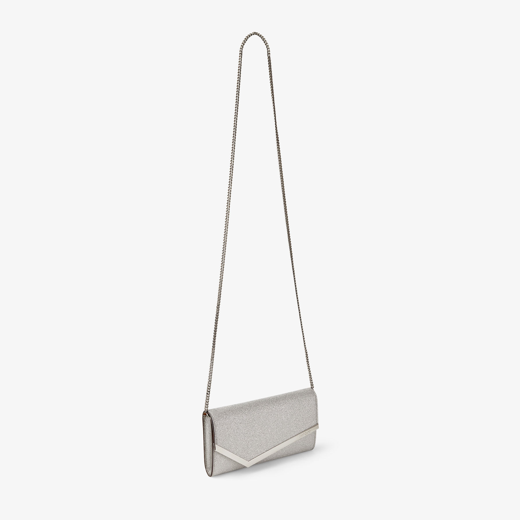 Jimmy choo lizzie glitter clutch deals