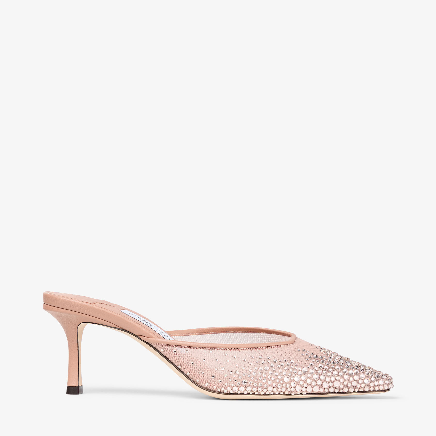 Vivi 65 | Sabot in mesh rosa con cristalli | JIMMY CHOO
