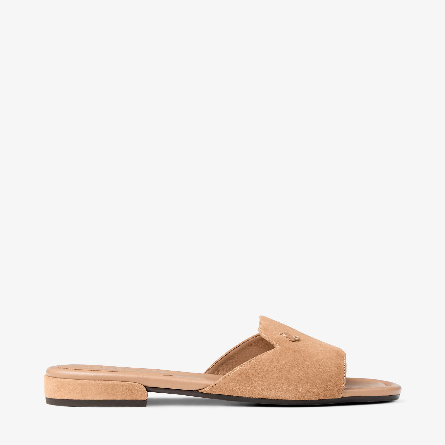 JIMMY CHOO Dina Flat スエード ロートップシューズ Dina Flat | Black Nappa Leather Crossover Slingback | JIMMY CHOO