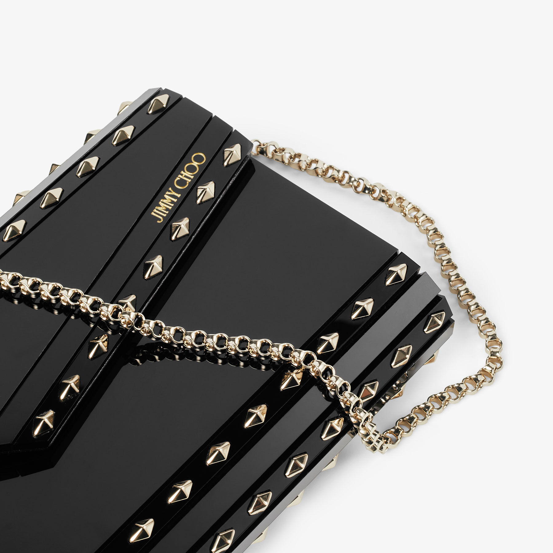 Jimmy choo candy clutch gold sale