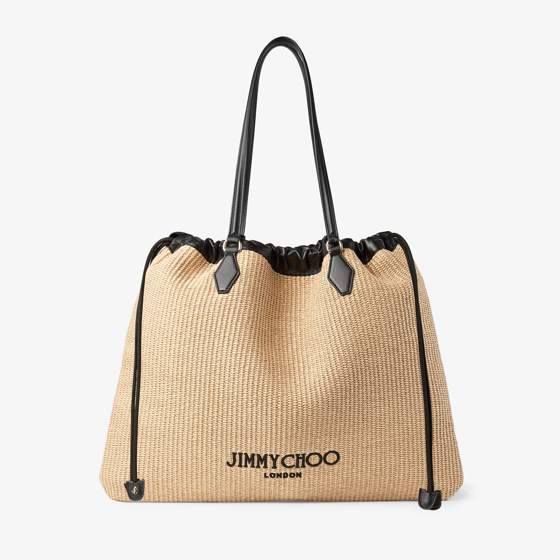 Jimmy Choo ストライプパーティーバッグ DRAWSTRINGTOTELQAV_121749_SIDE