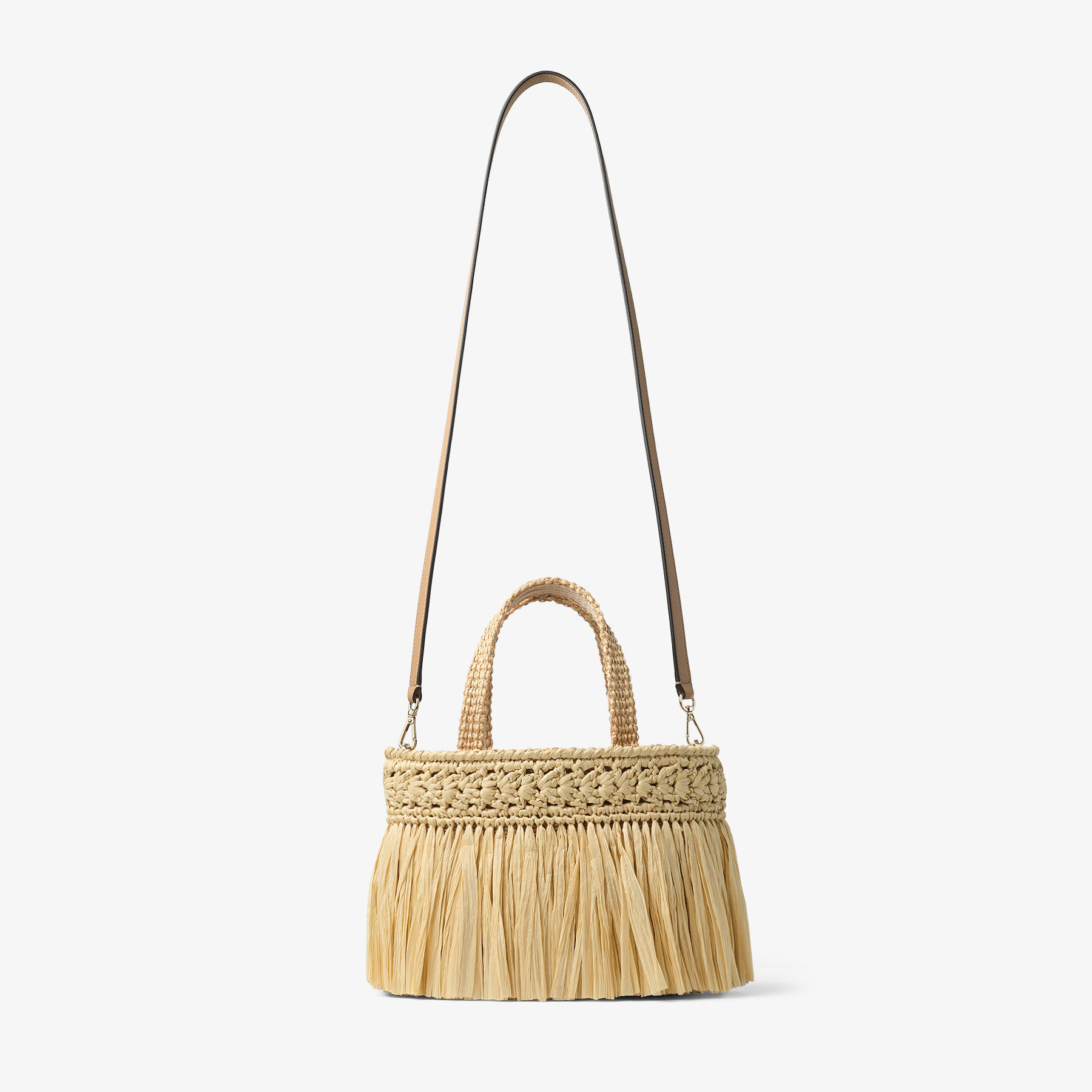 みくり　　　JIMMY CHOO BEACH TOTE EYE MINI Beach Tote East-West Mini | Natural and Light Gold Woven Raffia