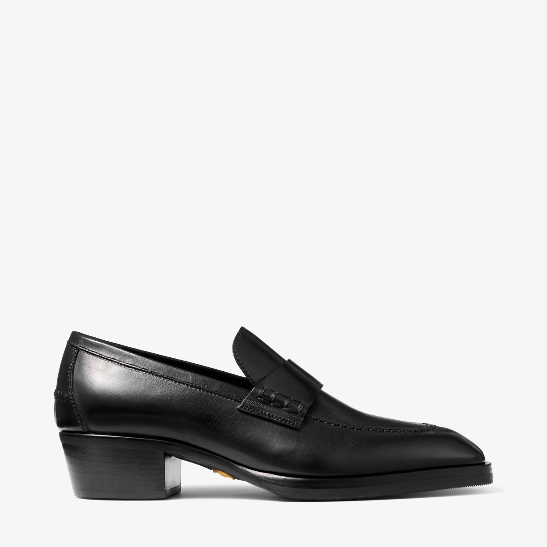 Wilder Loafer F | Black Buffalo Leather Loafers | JIMMY CHOO