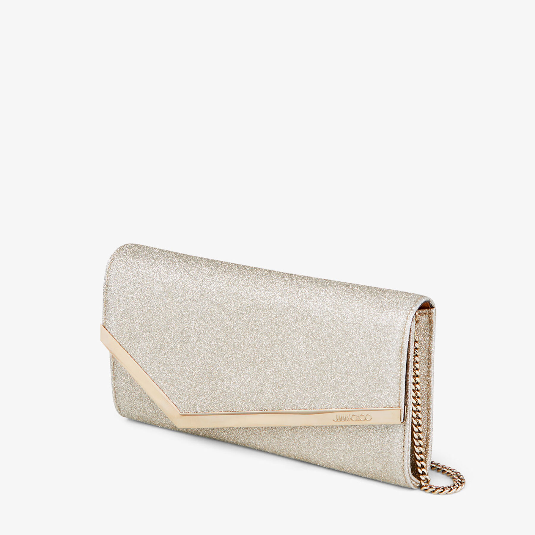 Platinum Ice Dusty Glitter Clutch Bag Emmie Pre Fall 18