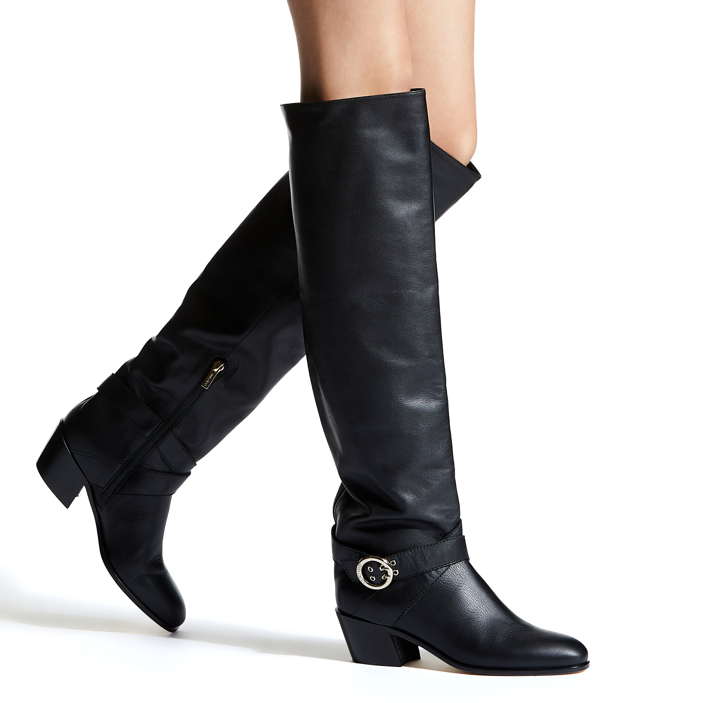 jimmy choo leather boots