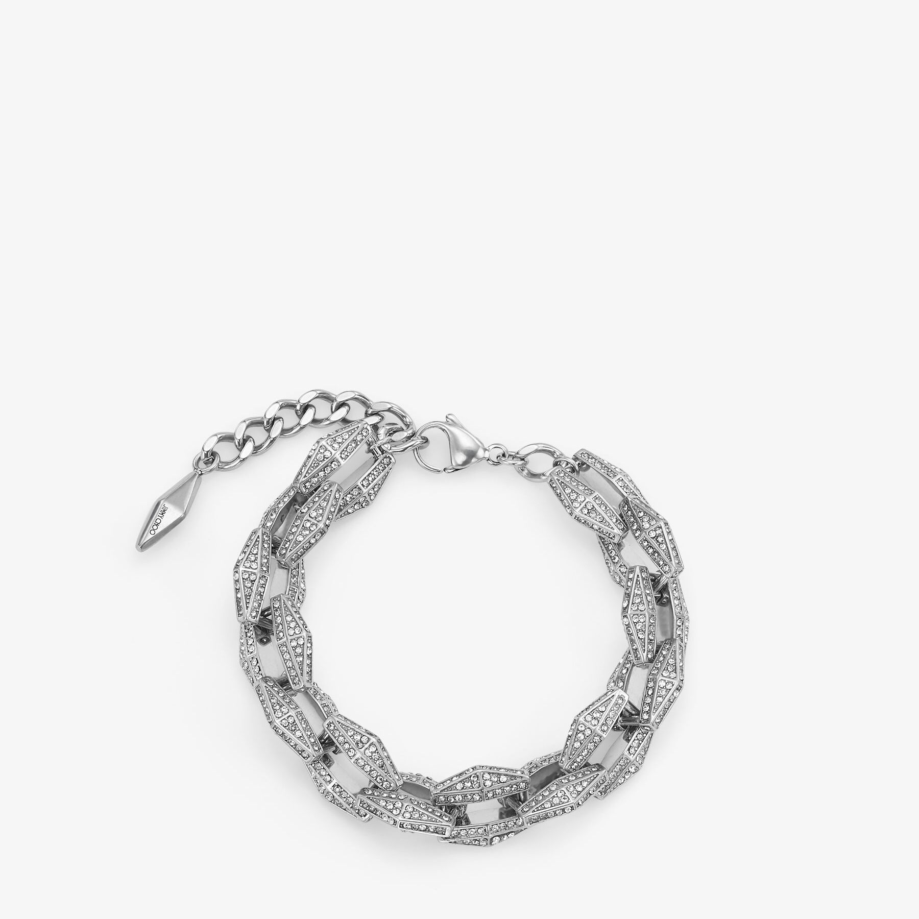 JIMMY CHOO Diamond Chain Bracelet チェーン・ブレスレット Gold-Finish Diamond Chain Bracelet | Diamond | Jewellery