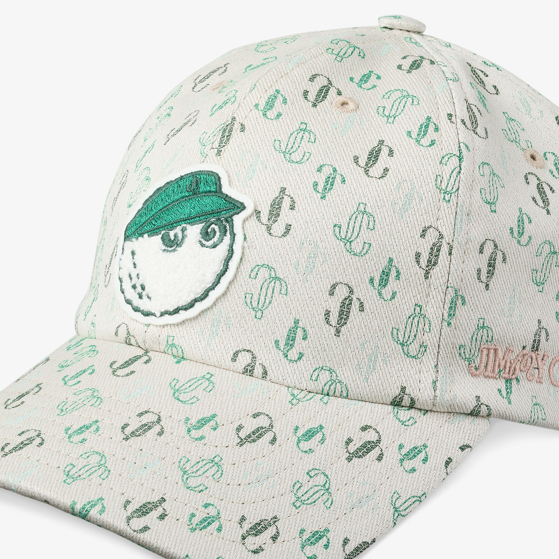【MALBON GOLF】 JIMMY CHOO/MALBON 2.0 Monogram Cap / 追跡付 Jimmy Choo / Malbon 2.0 Monogram Cap |Monogram Embroidered