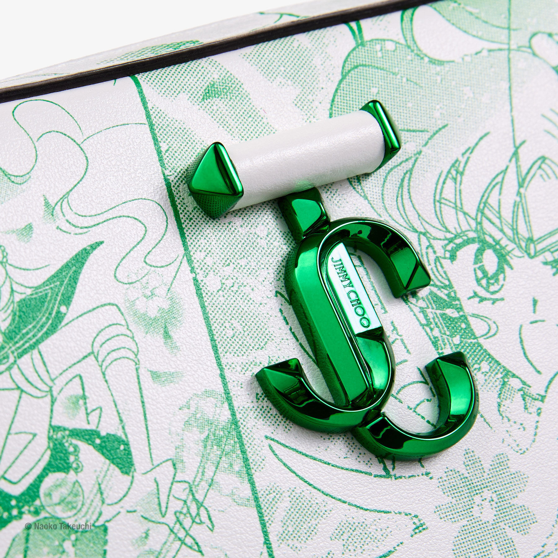 Sailor Jupiter Avenue Vanity Bag|Green Leather Top Handle Sailor Jupiter Avenue Vanity Bag|Green Leather Top Handle