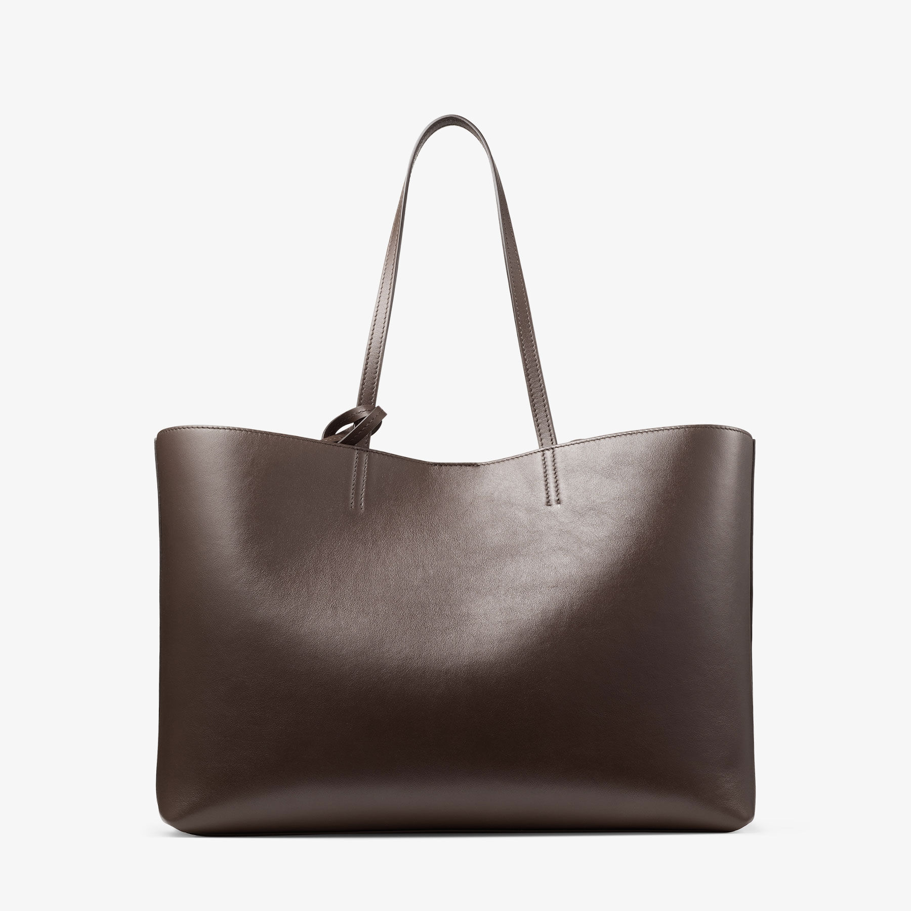 トートバッグ JIMMY CHOO JC EAST WEST TOTE IN LEATHER Jimmy Choo - Nine2Five East-West Coffee Leather Tote