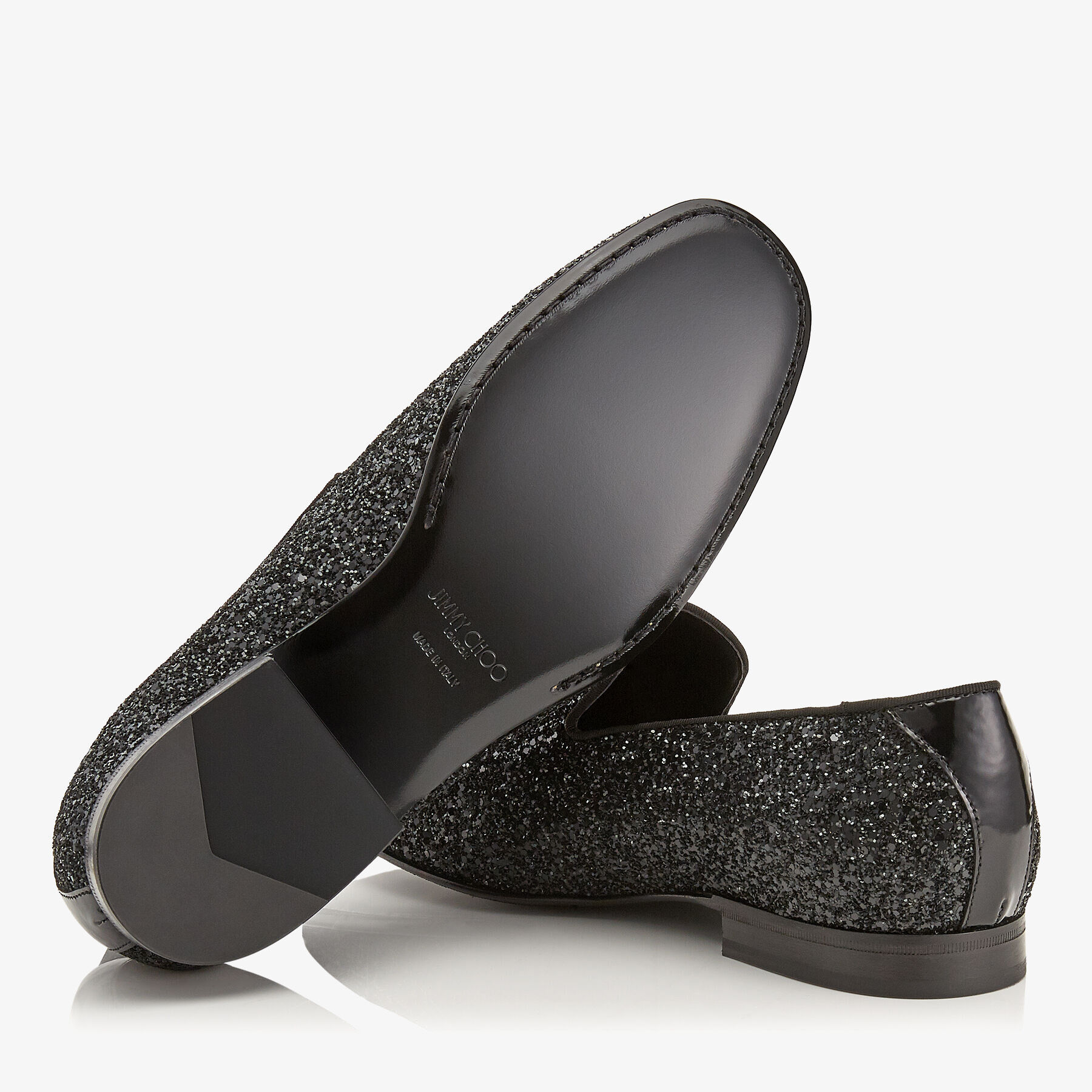 Jimmy choo glitter loafers 2025