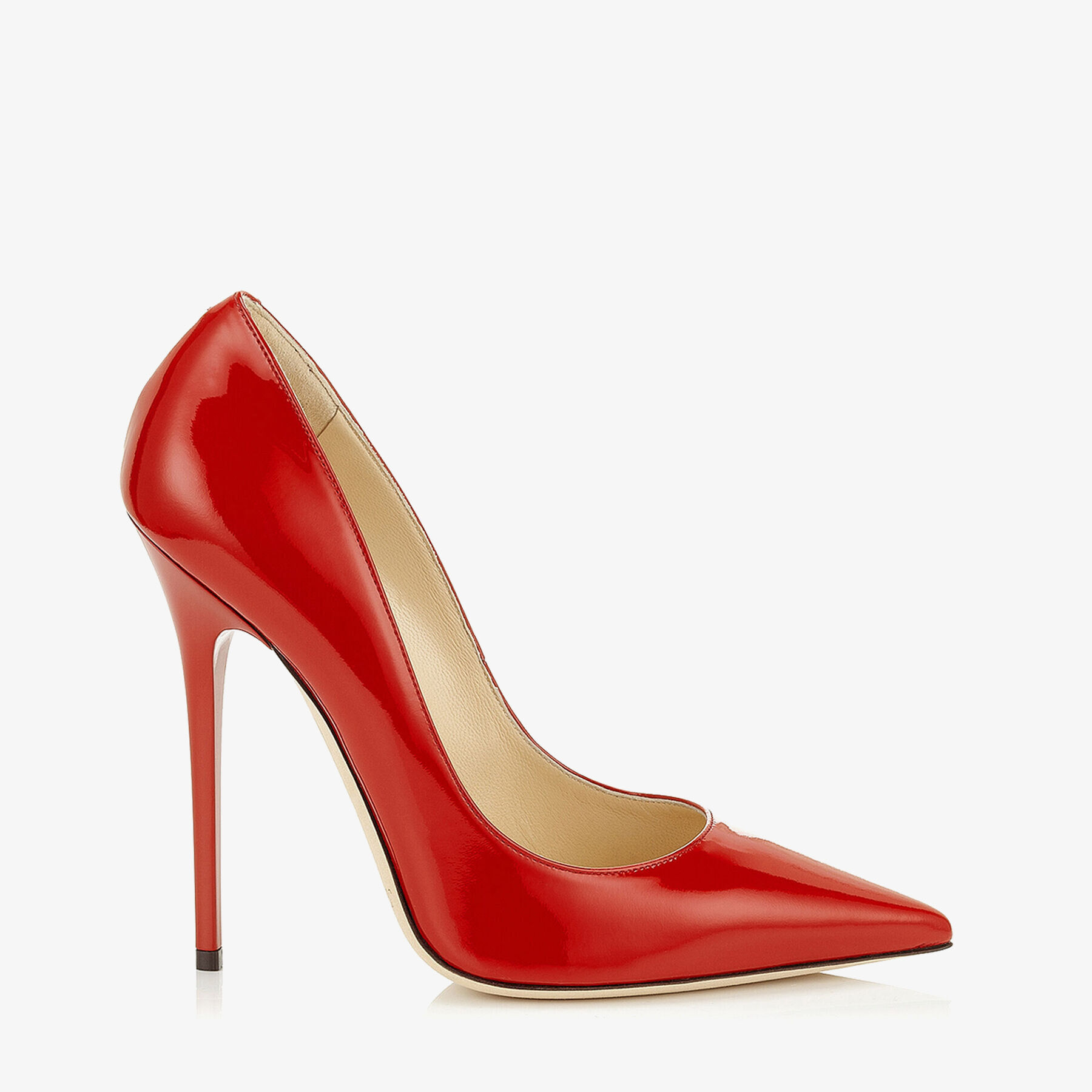 Red Patent Pointy Toe Pumps | Anouk 