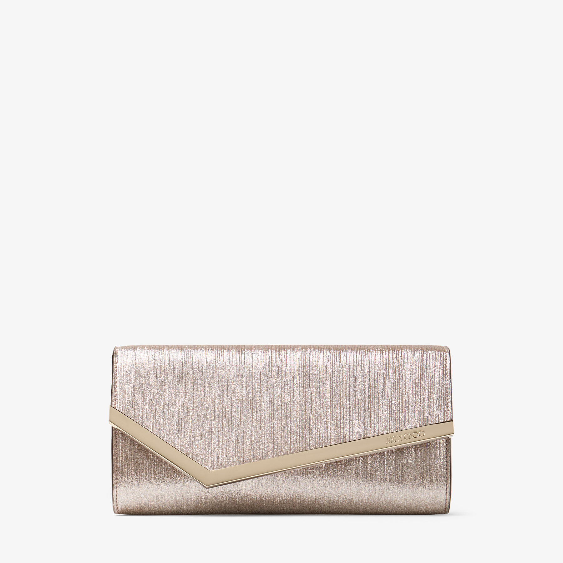 Jimmy choo metallic clutch 2025