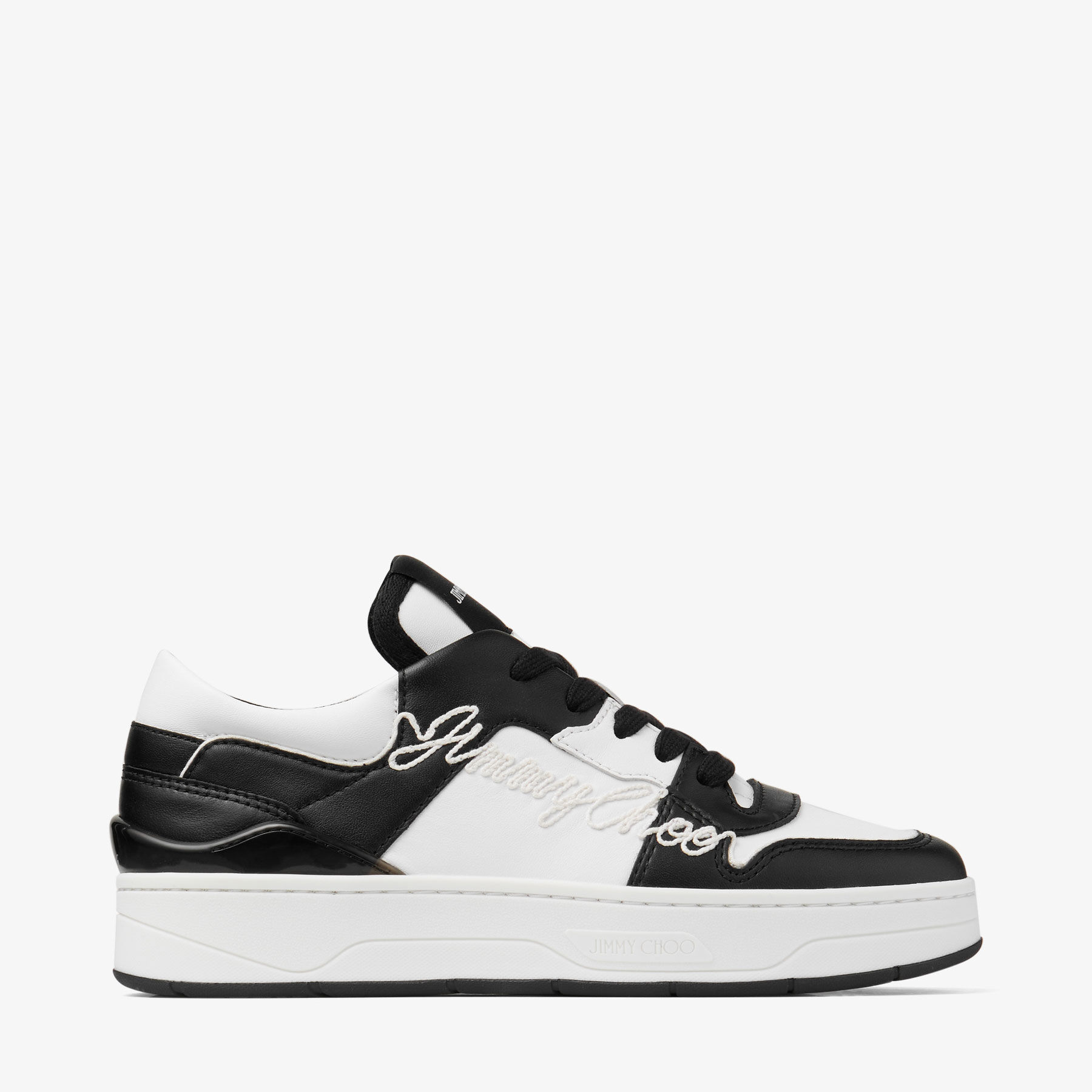 Florent F |Black Leather & Suede Trainers | JIMMY CHOO