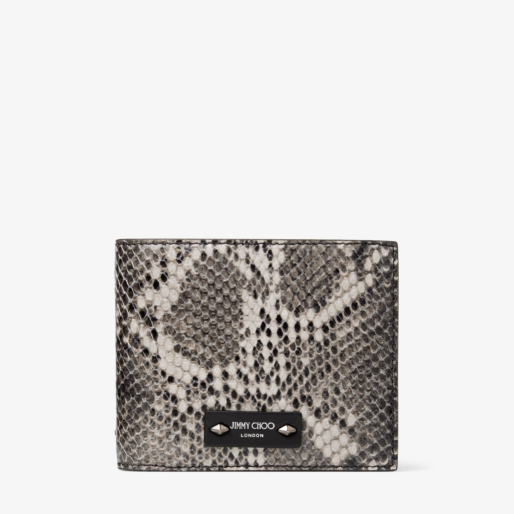 Luka Grey Mix Ultra Black Snake Print SLG JIMMY CHOO
