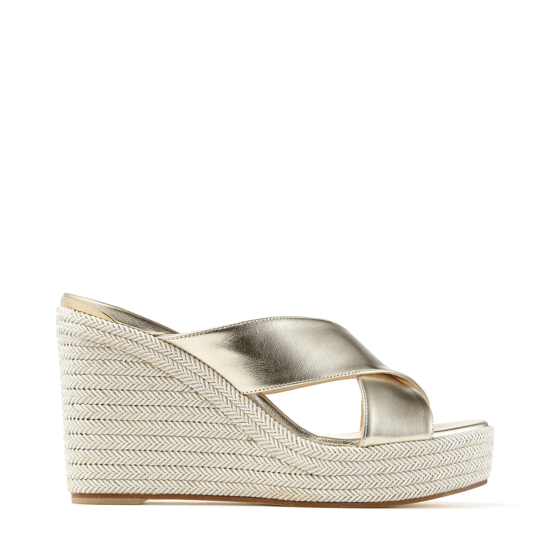 jimmy choo gold wedge