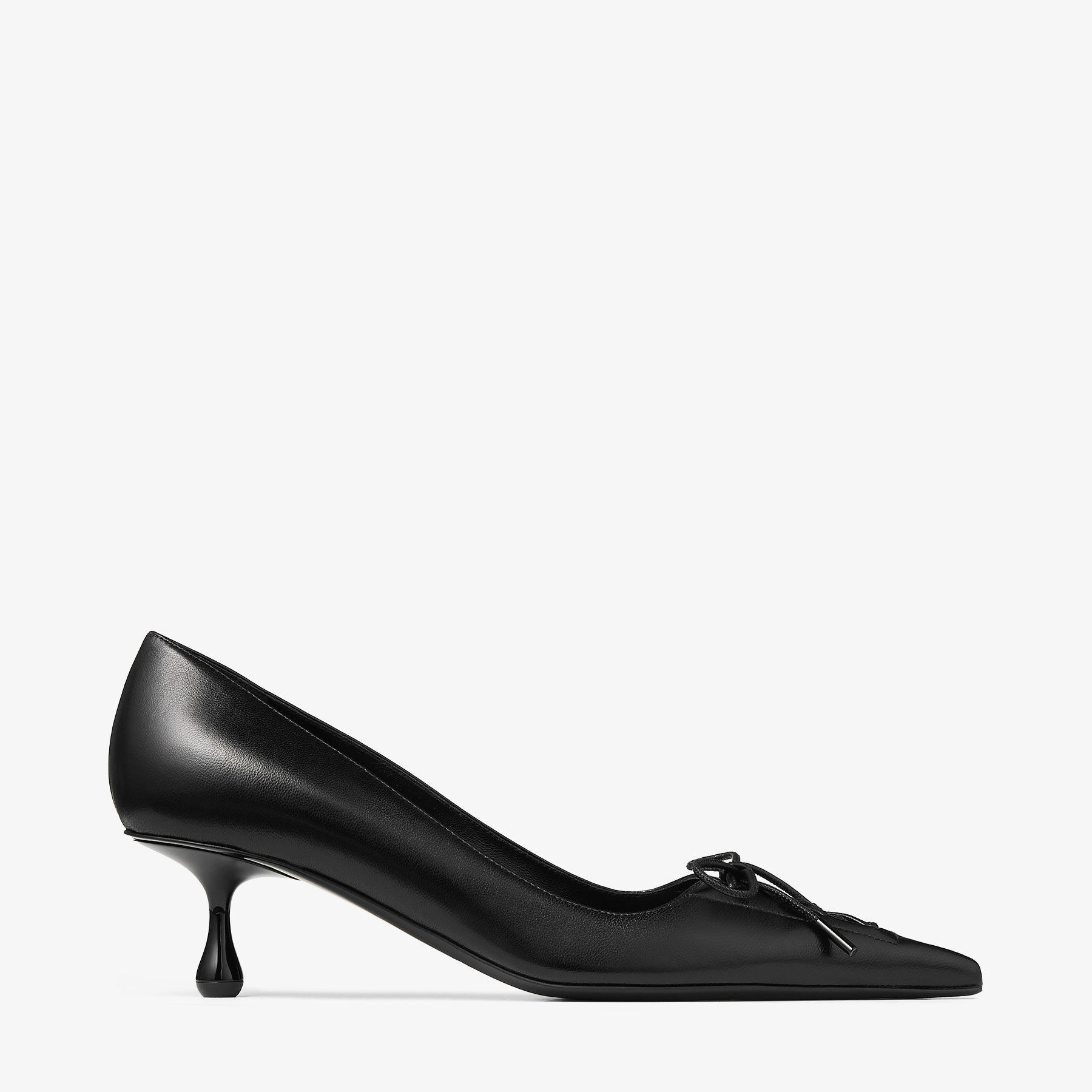 新品試着のみ jimmychoo 黒 クロスストラップ ミュール パンナ 36 IXIA 95｜フラワー付き Black サテン・パンプス｜新作