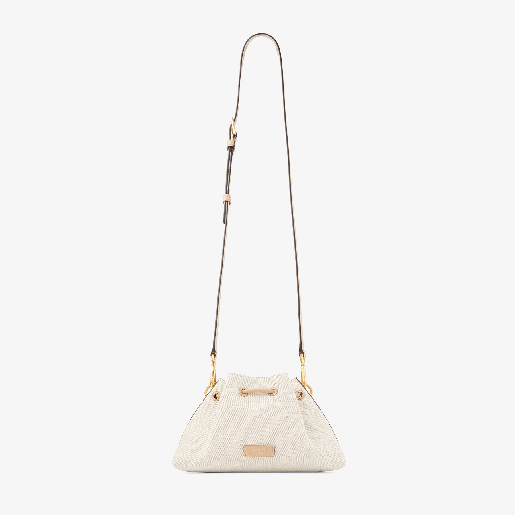 Cinch Small | Natural and Chai Recycled Canvas Shoulder Bag with