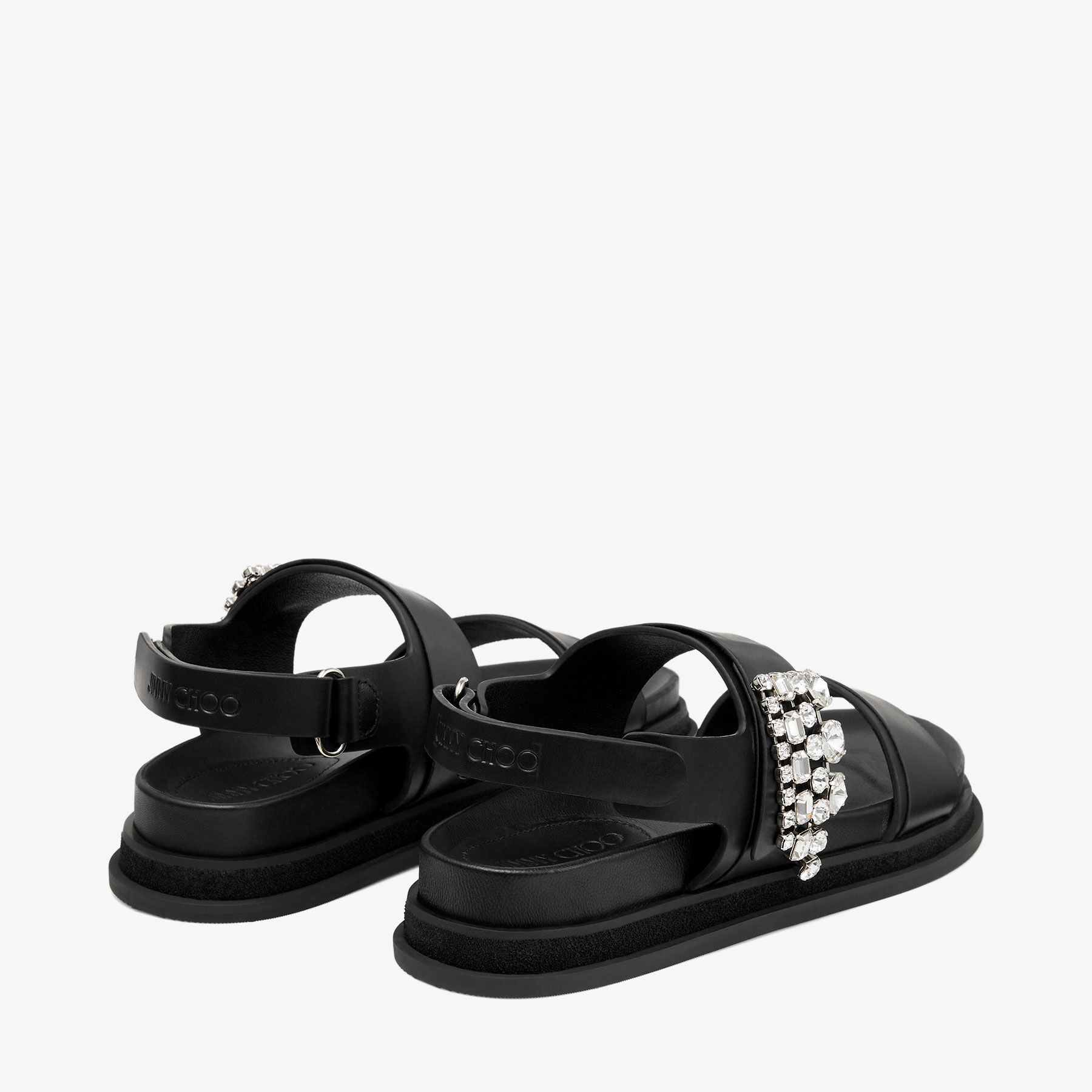☆国内発送☆ Jimmy Choo Verity' sandals Verity 100 embellished satin sandals in purple - Jimmy Choo