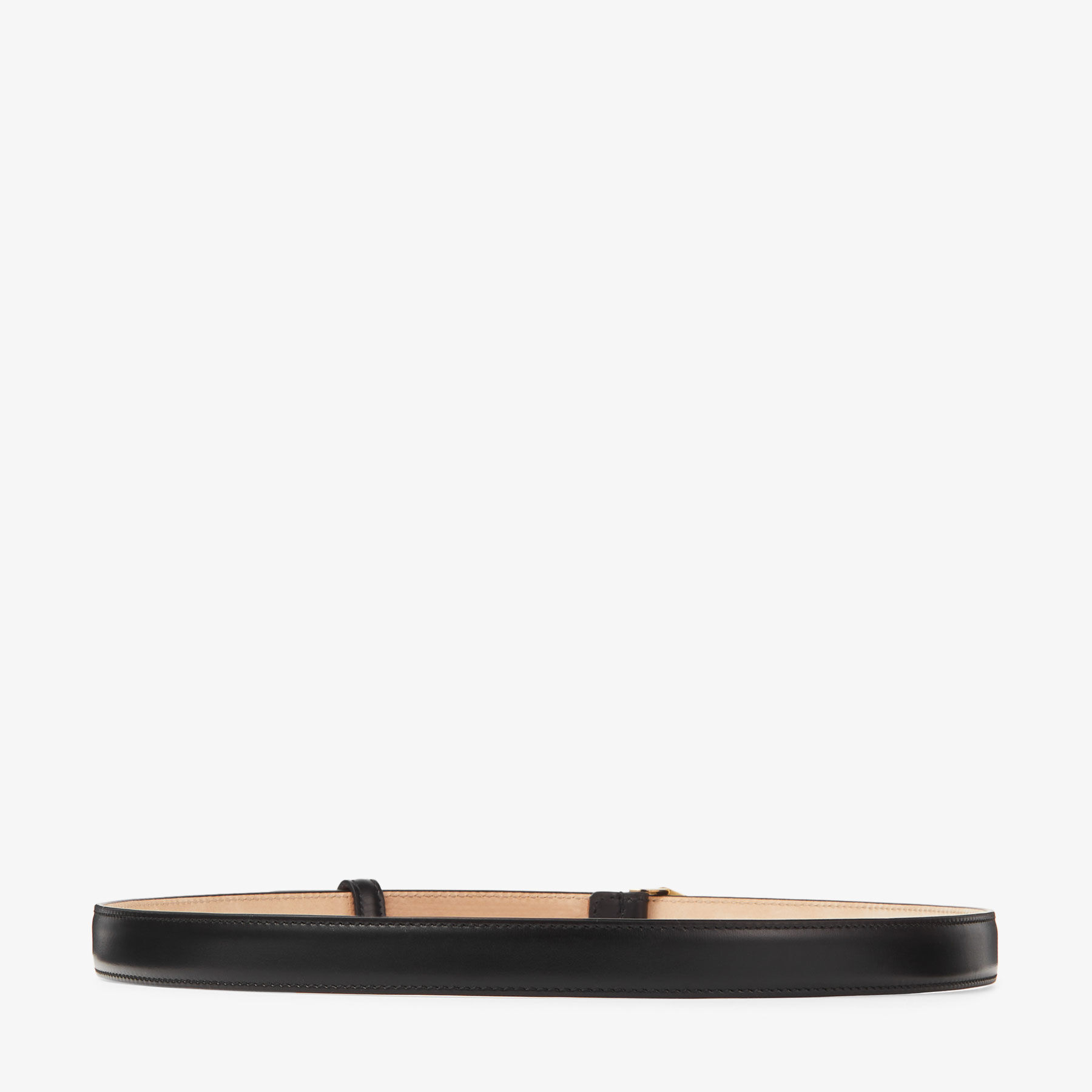 DIAMOND CLASP BELT | Black Leather Clasp Belt | Autumn