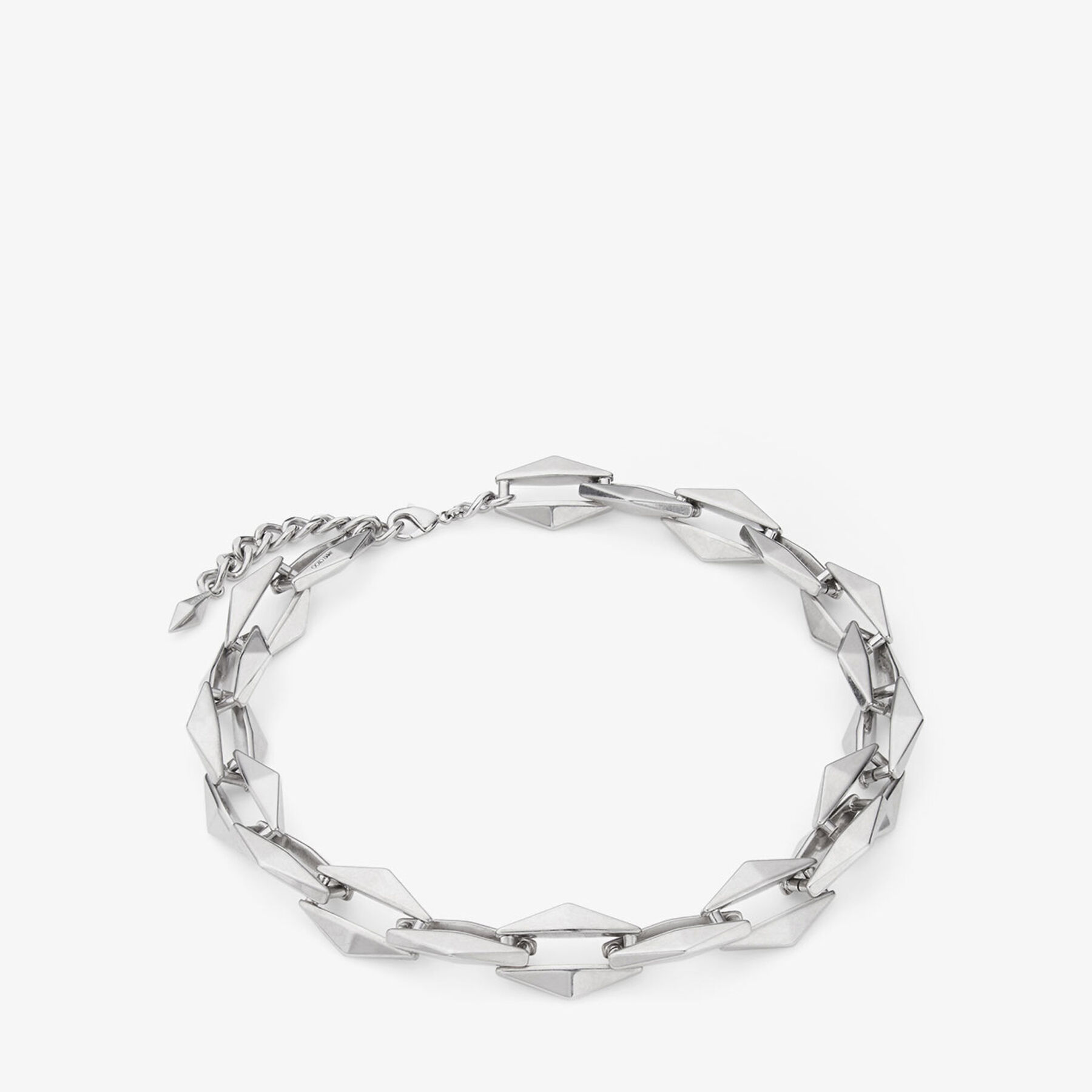 【送料&関税込】Jimmy Choo Diamond Necklace Diamond Chain Necklace| Silver Finish Necklace| JIMMY CHOO