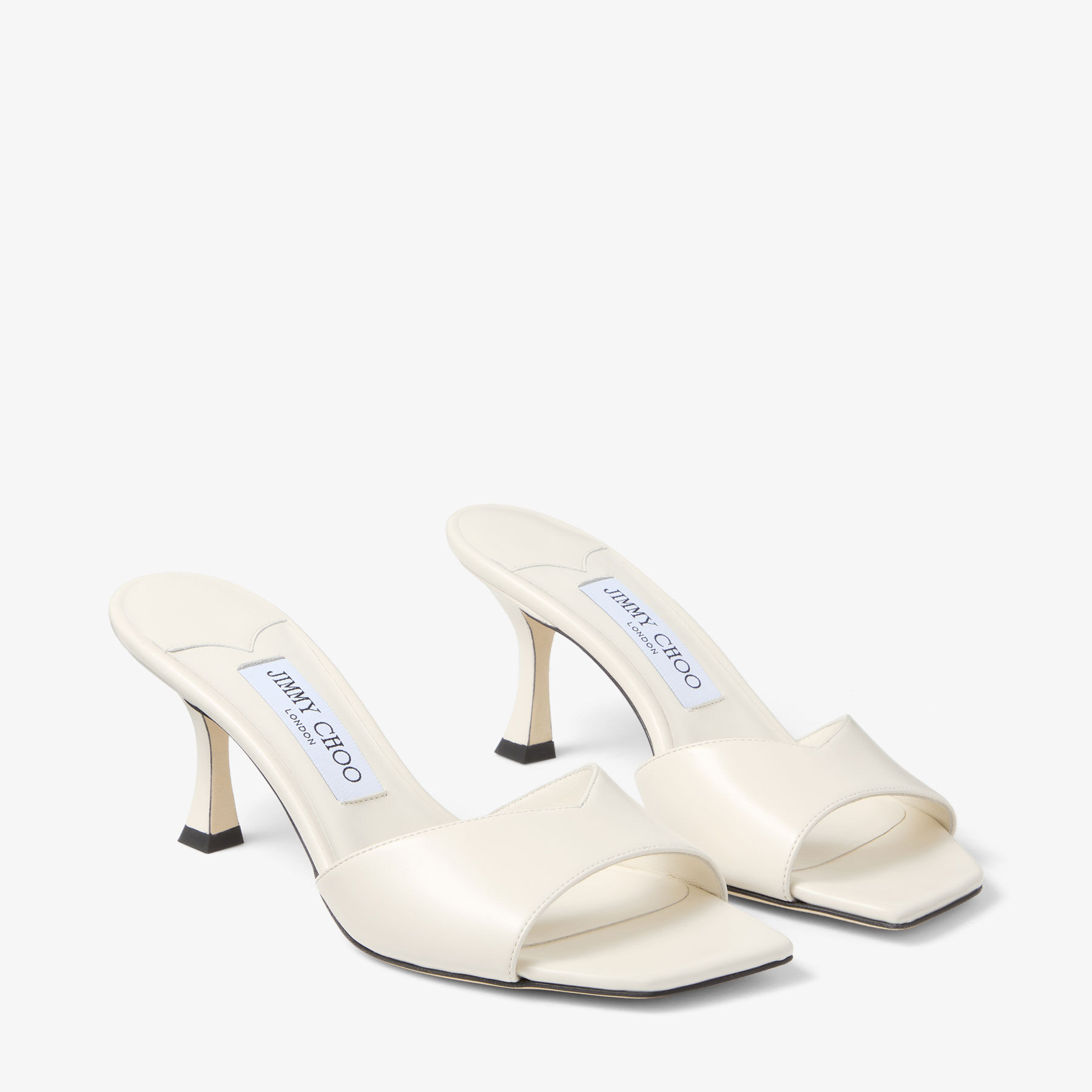 【関税込み】Jimmy Choo ブラウン Skye 70 ヒールサンダル Skye 70 | Sunrise Satin Crystal Sandals | JIMMY CHOO