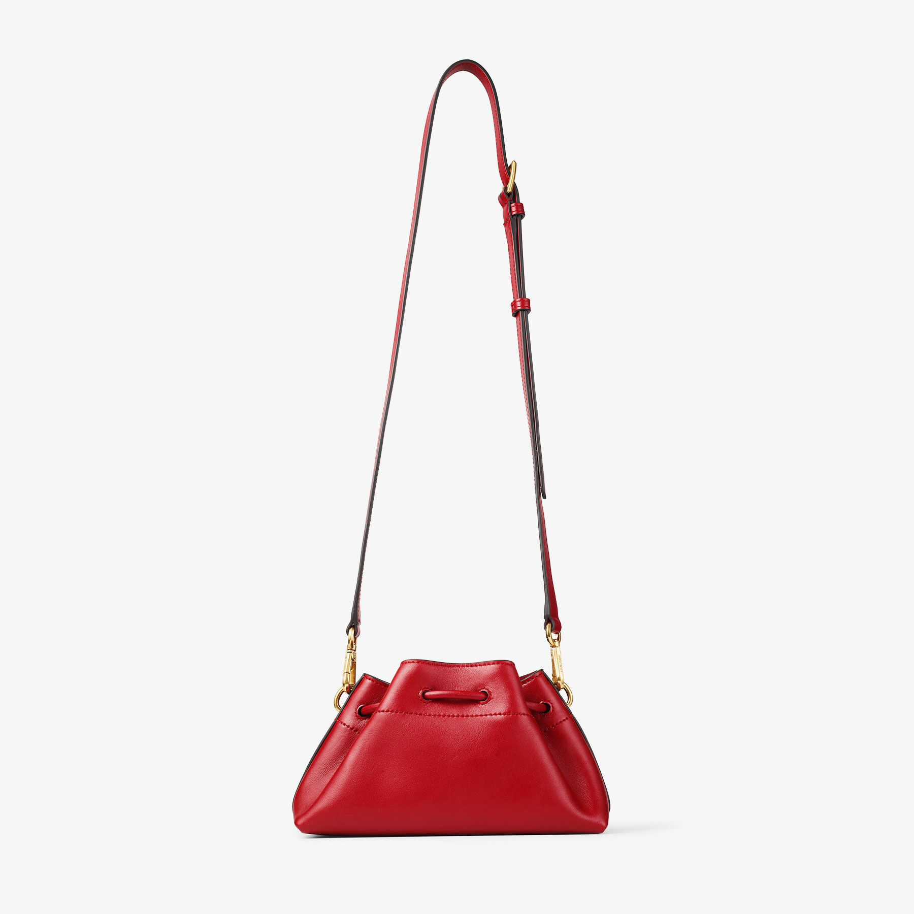 Claressa/Platform 125 | Bolso de mano en piel de color rojo rubí | JIMMY  CHOO
