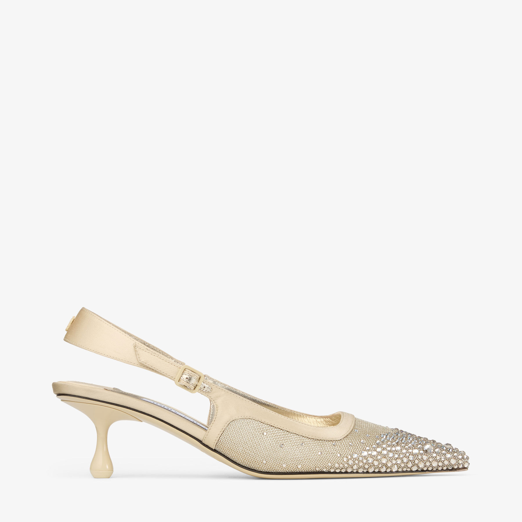 ◆正規品・新品◆Jimmy Choo Embellished Mesh Amel 50 Pumps JIMMY CHOO Amel 50 crystal-embellished mesh and satin