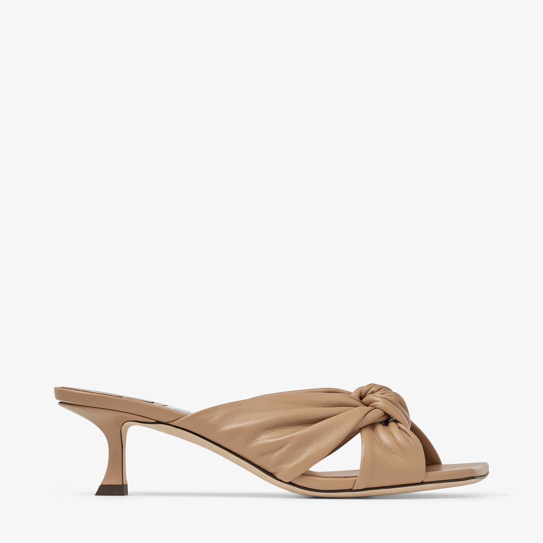 Avenue 50| Biscuit Nappa Leather Mules| New Collection| JIMMY CHOO