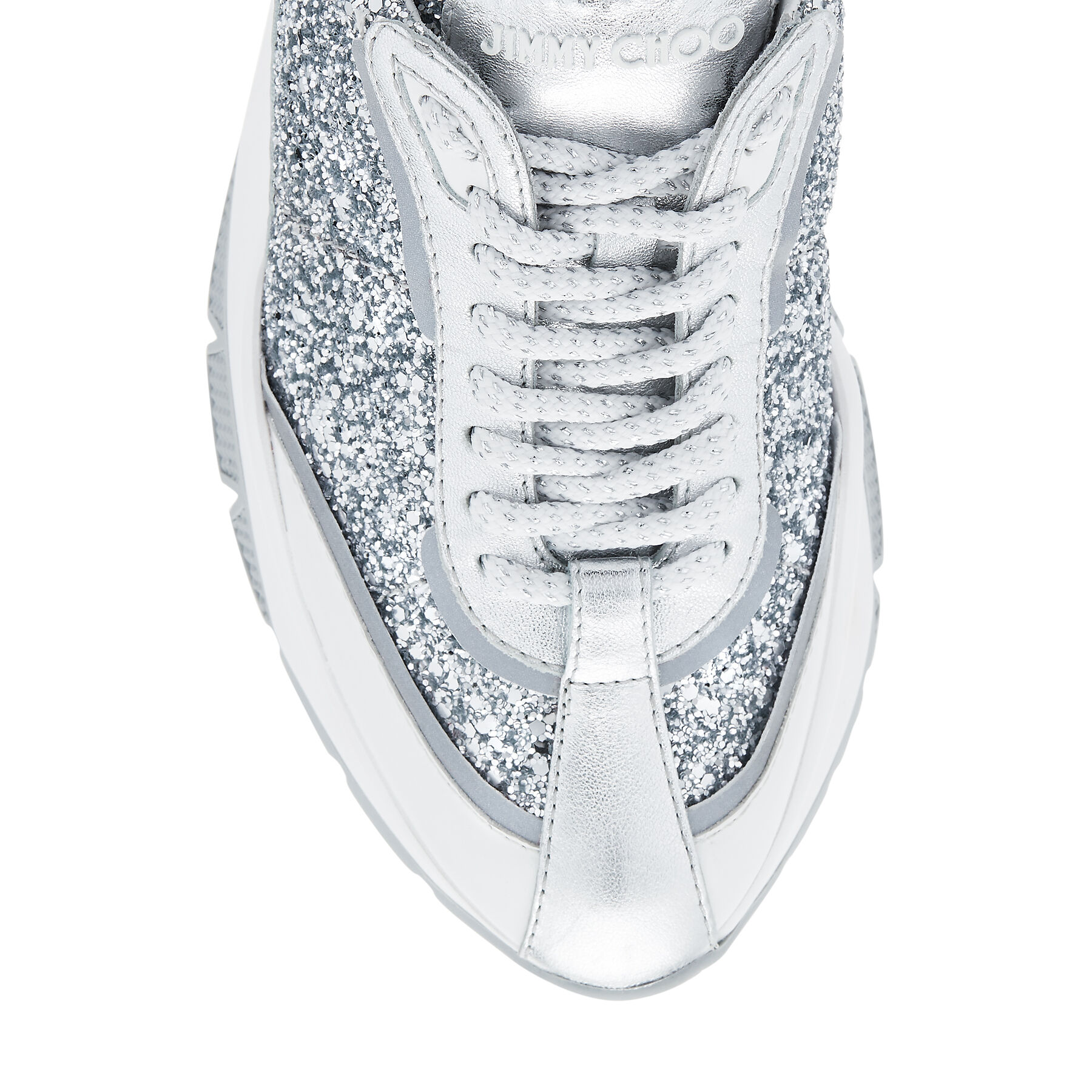 jimmy choo raine glitter sneakers