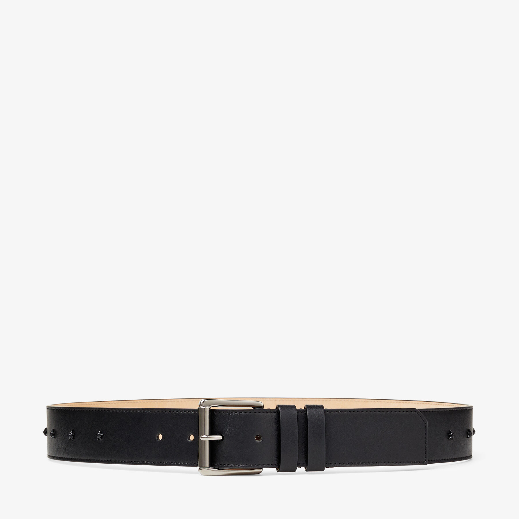 70%オフセールJIMMY CHOO KALINA LEATHER BELT MINI HELINA | Black Smooth Leather Mini Belt | Autumn