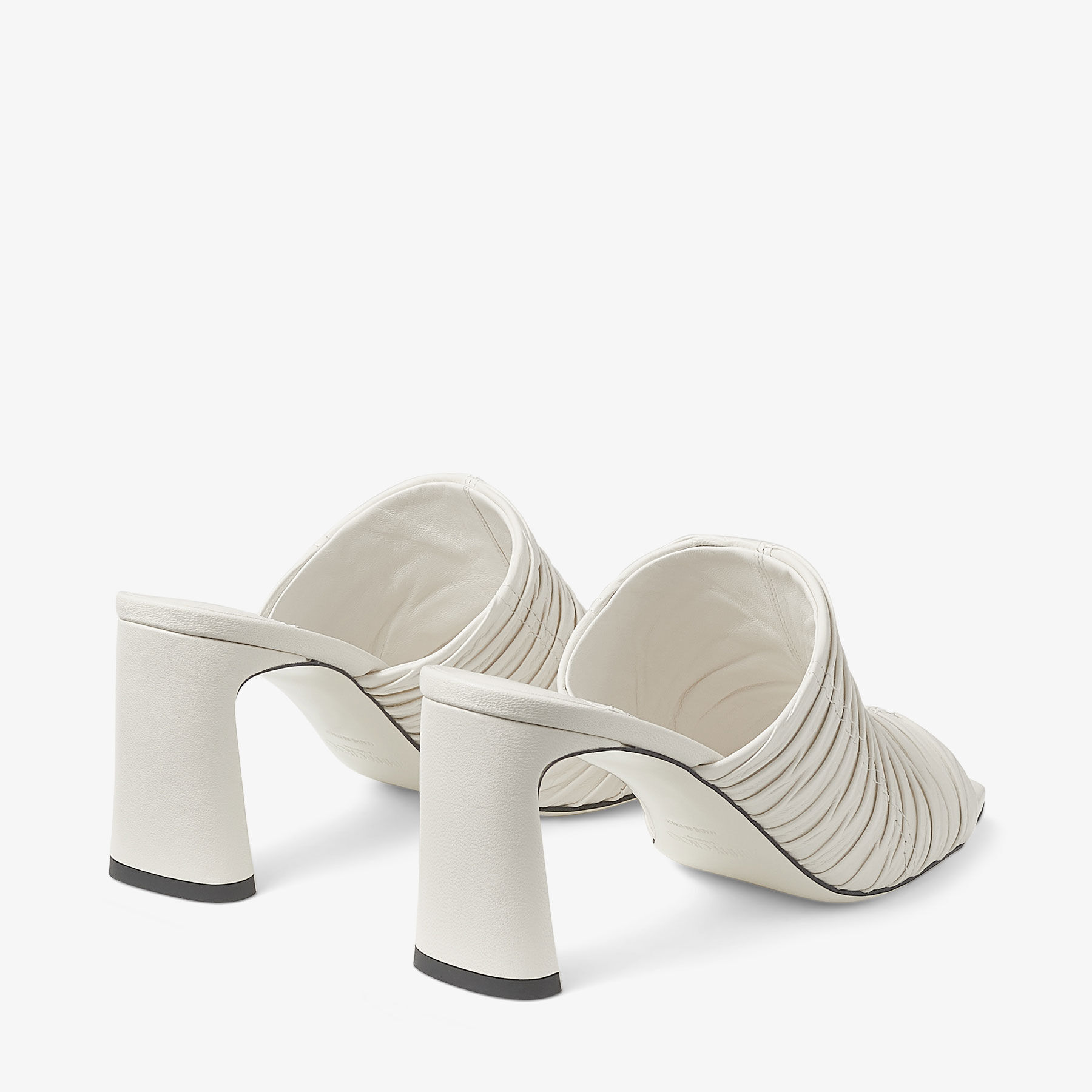 Gemma Black Leather Lug Mule l Mules l Footwear