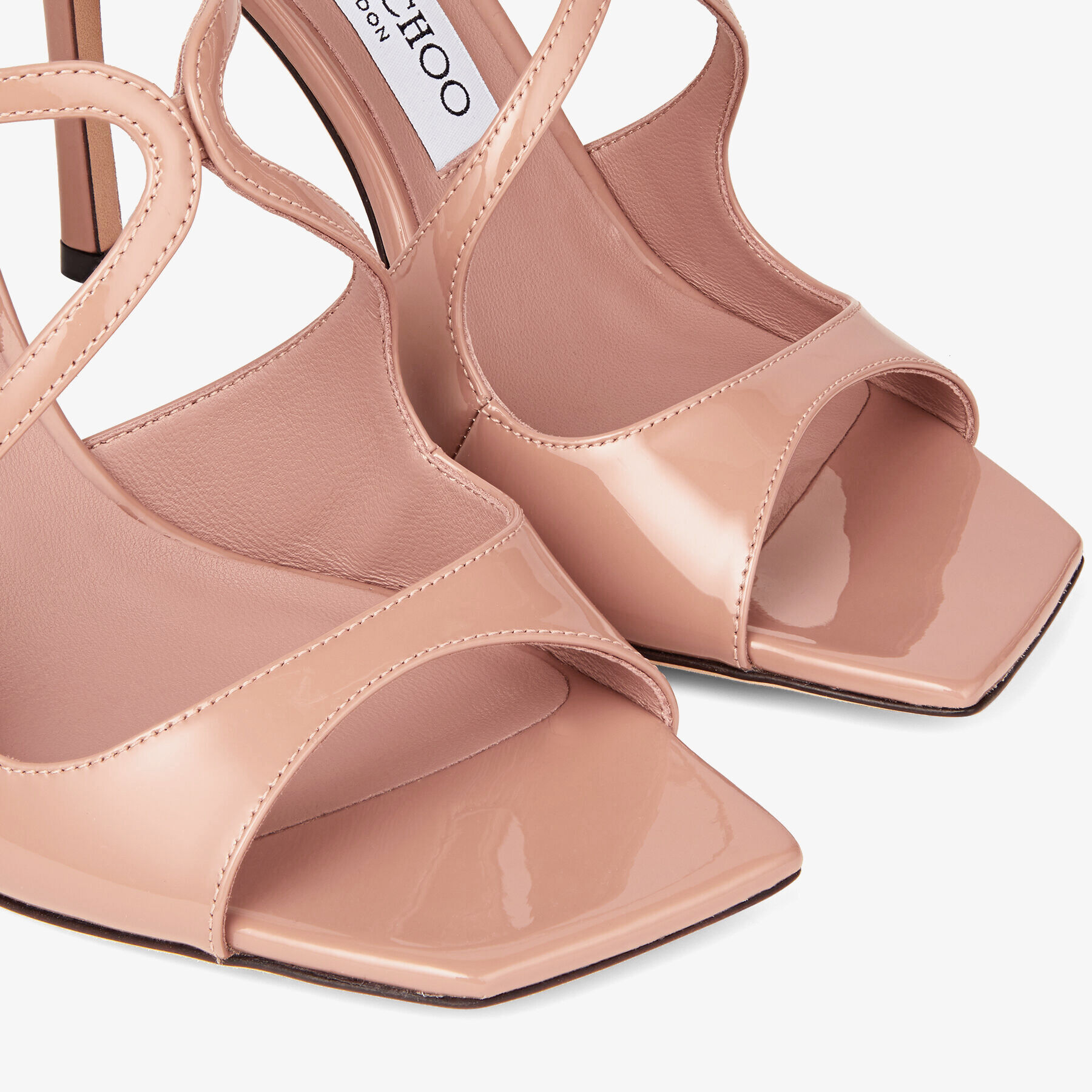 Ballet Pink Patent Leather Mules | ANISE 95 | Spring 2022 Collection | JIMMY  CHOO